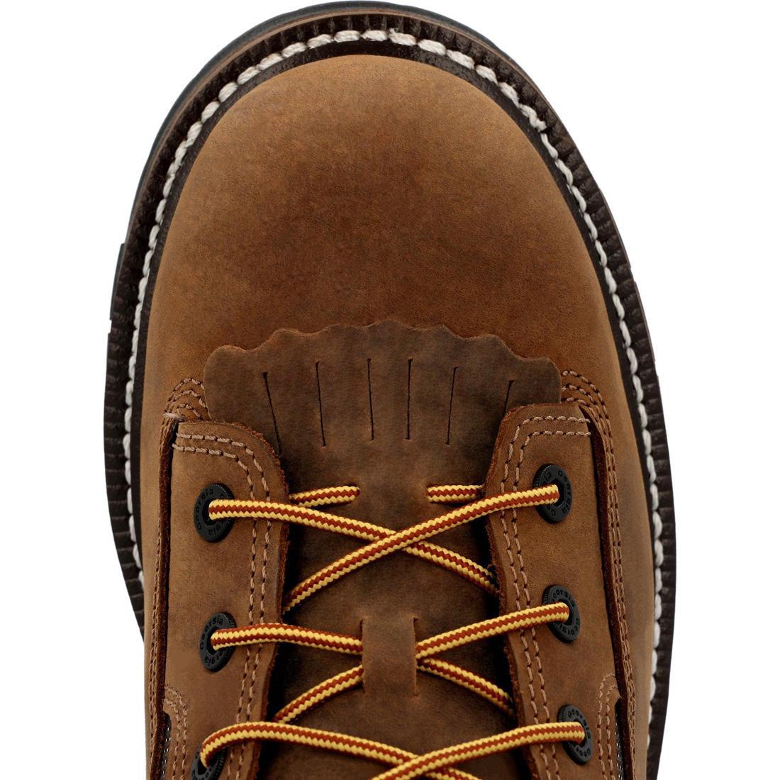 LTX Logger 9 Nano Composite Toe Waterproof Work Boots for Men - Lightweight Safety Shoes with Slip Resistant Outsole - Ideal for Construction, Hiking & Outdoor Work