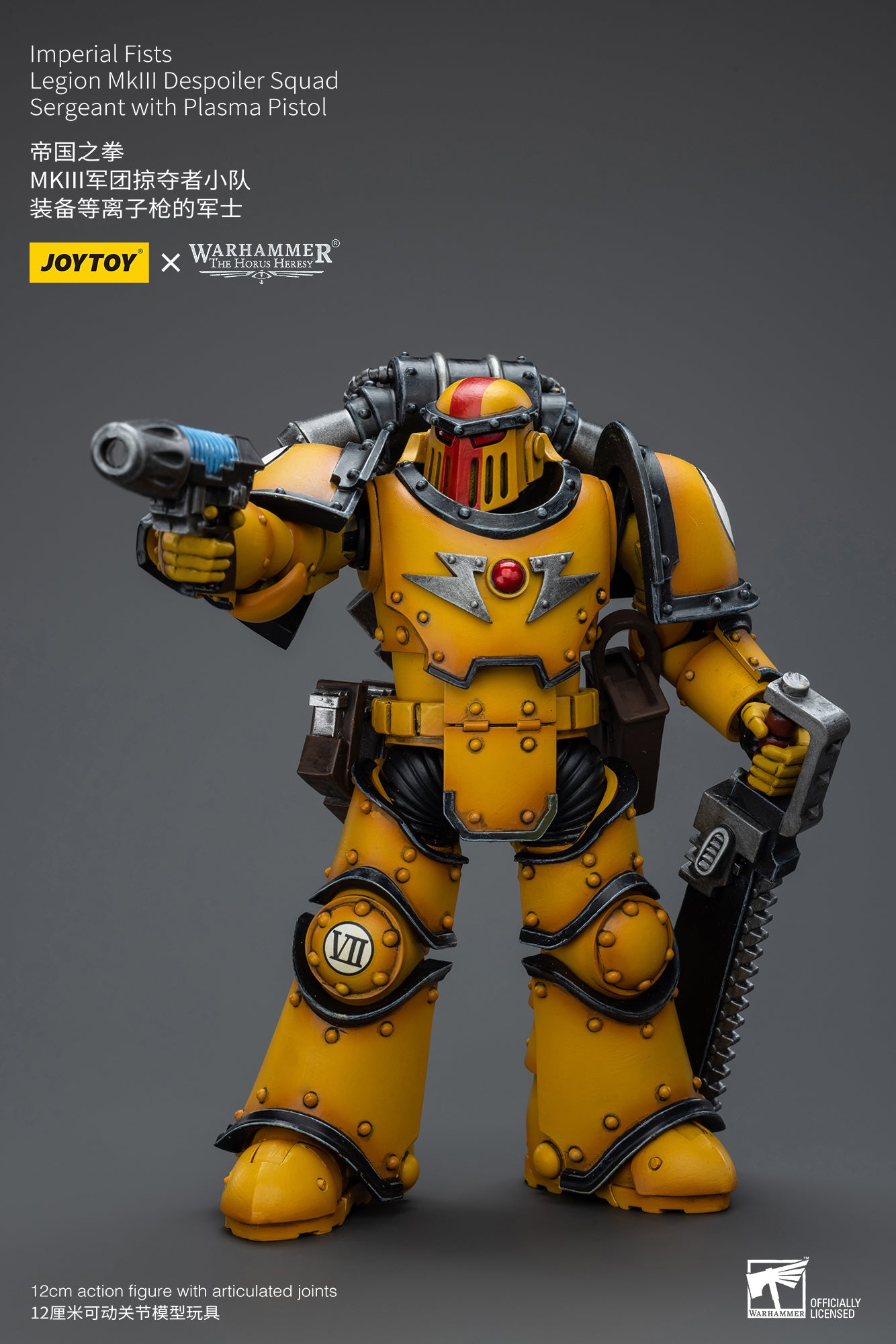 JOYTOY 1/18 Warhammer The Horus Heresy Imperial Fists Legion MkIII Despoiler Squad Action Figure - Collectible Miniature for Tabletop Gaming & Display