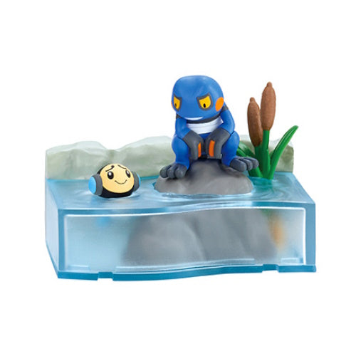 Pokemon Nonbiri Time Take A Break By The River Re-Ment 3 Inch Collectible Figure - Cute Pikachu & Friends Miniature Toy for Display, Collection & Gift (Perfect for Anime Fans & Pokemon Lovers)