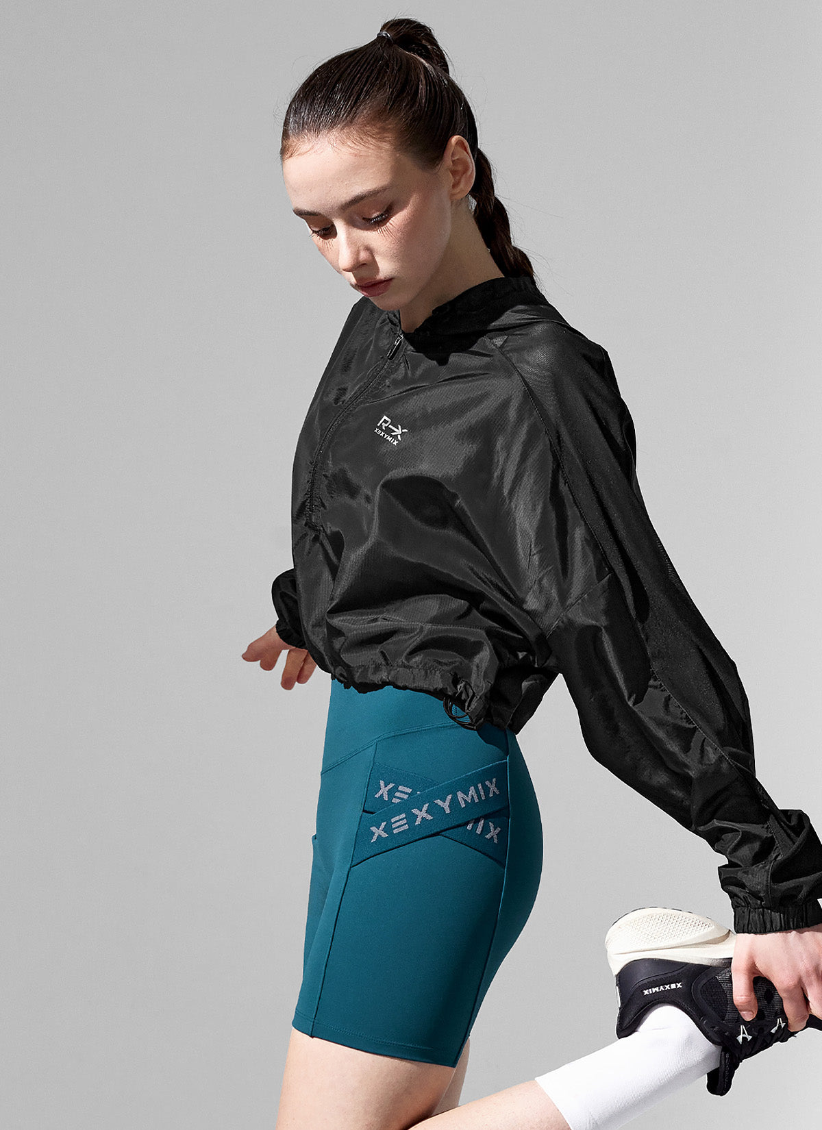 Lightweight RX Airy Mesh Crop Anorak Jacket - Breathable Windbreaker for Women | Perfect for Hiking, Running & Outdoor Activities