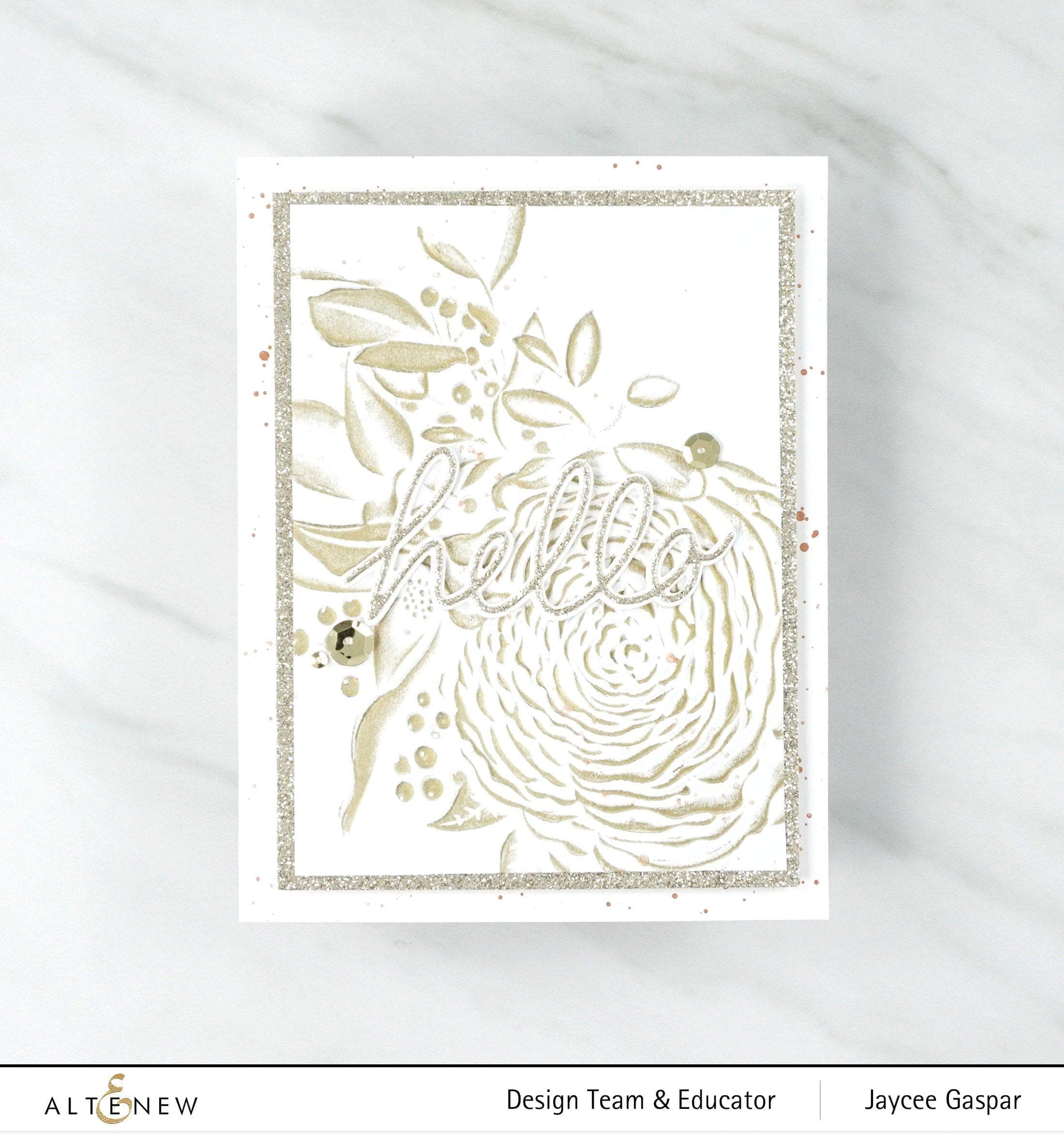 Ranunculus Bouquet 3D Embossing Folder for DIY Scrapbooking, Card Making & Paper Crafting - Floral Design for Wedding Invitations & Greeting Cards