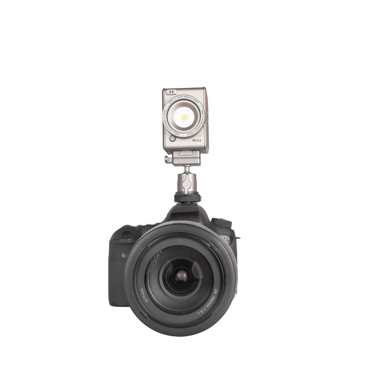 Hobolite V-Mount Quick Lock Ballhead Cold Shoe Adapter for Camera & Video Lighting - Perfect for DSLR, Mirrorless & Studio Equipment