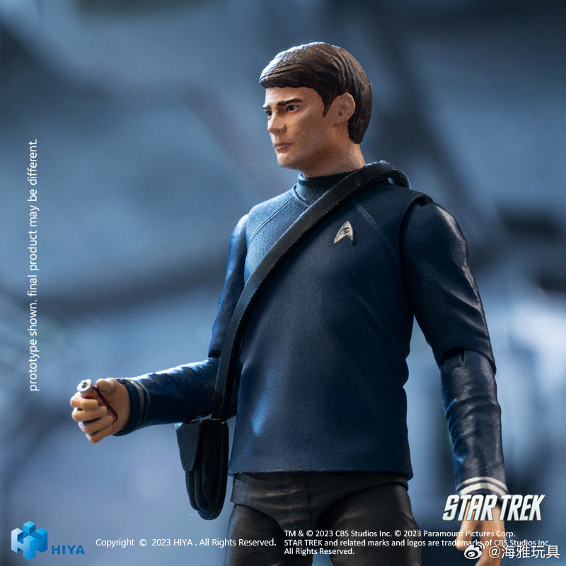 1/18 Scale HIYA 4-Inch Action Figure - Exquisite Mini Series STAR TREK 2009 Dr. McCoy Collectible - Perfect for Display, Gifts & Sci-Fi Collections