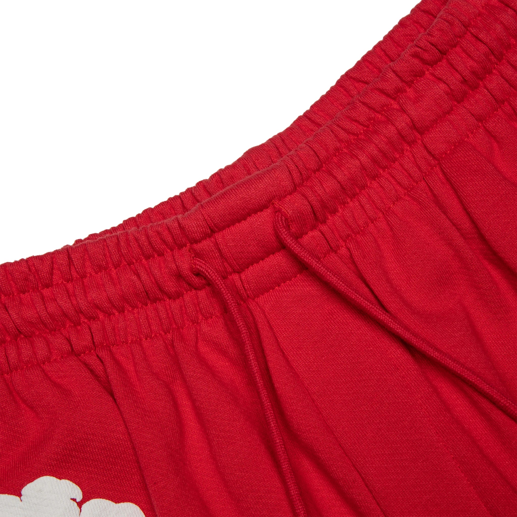 Denim Tears Cotton Wreath Red Denim Shorts for Men - Casual Summer Streetwear Shorts for Outfits & Beach Wear