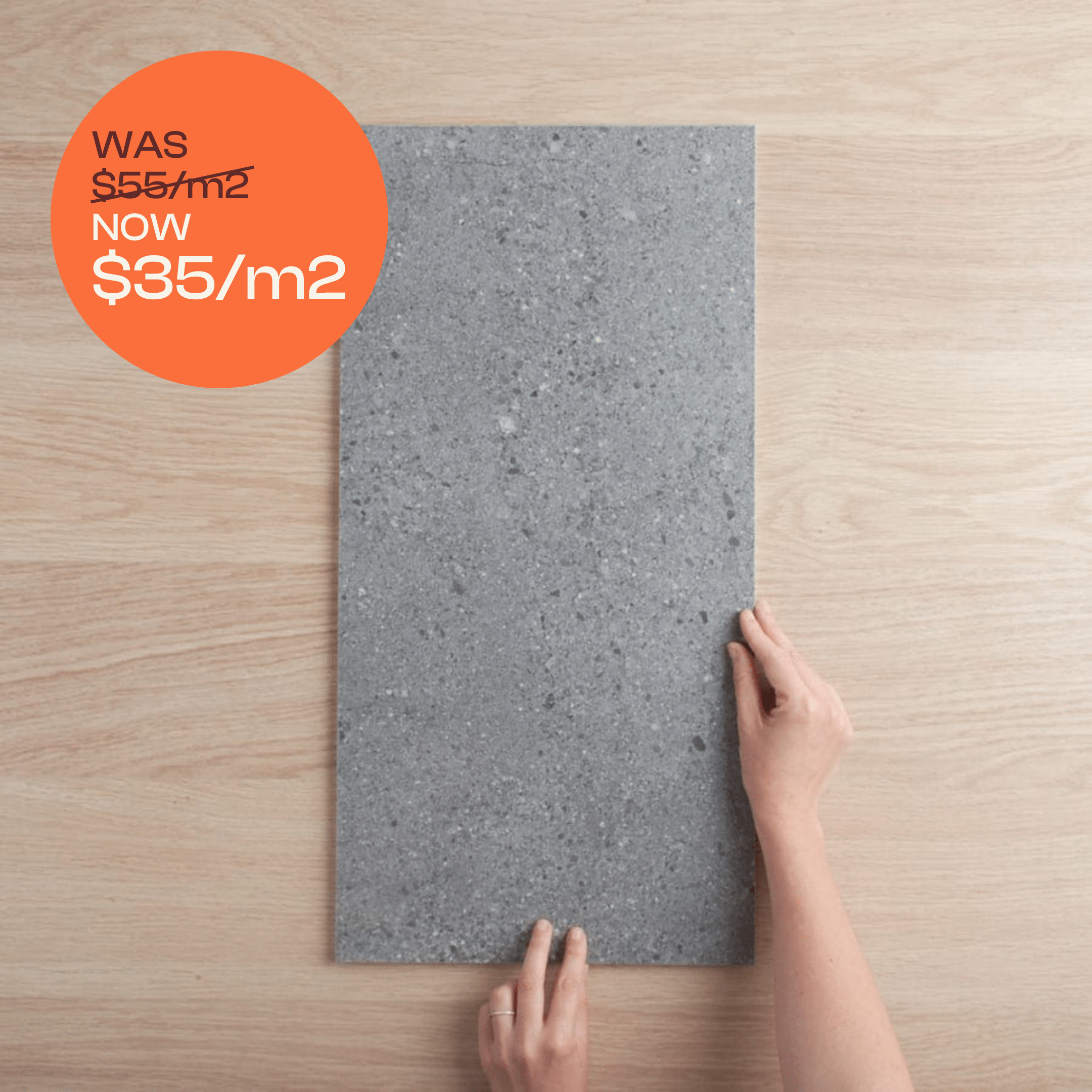 Hamilton Matte Charcoal Concrete Look Tile - Premium Peel and Stick Wall Tiles for Kitchen Backsplash, Bathroom, and Home Decor | Easy DIY Installation | Waterproof & Durable