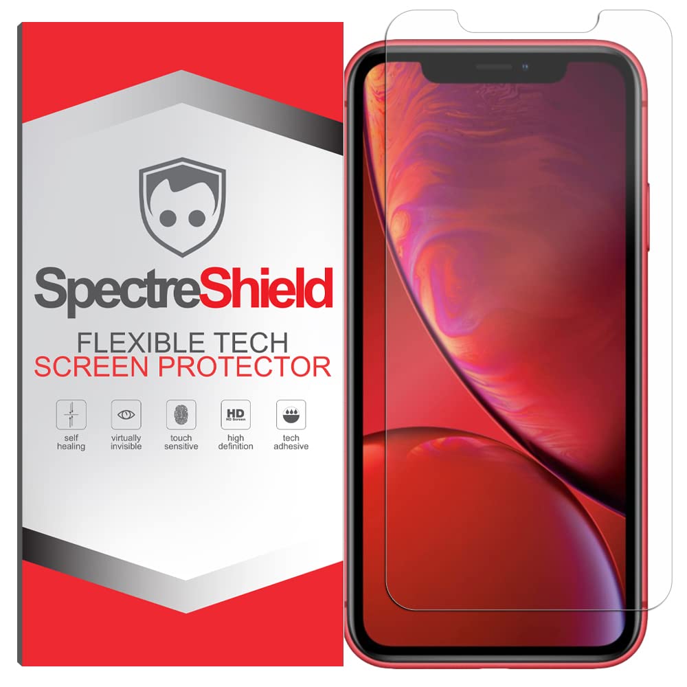 Spectre Shield Screen Protector for Apple iPhone 11 & XR - Case Friendly, Flexible TPU Film with Full Coverage - Clear HD Protection for Everyday Use & Outdoor Activities