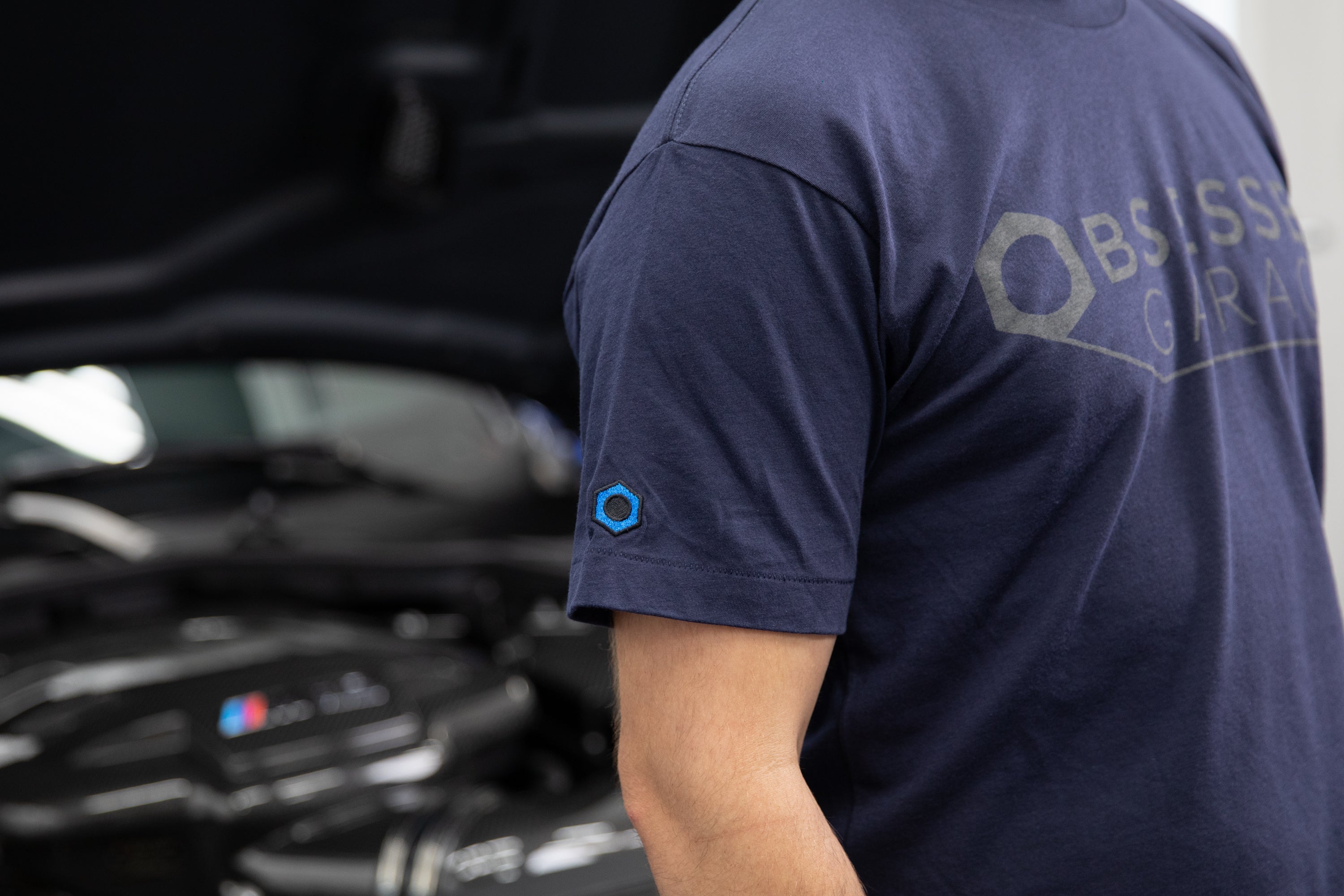 Obsessed Garage Logo T-Shirt - Premium Cotton Tee for Car Enthusiasts - Perfect for Car Shows, Meetups & Casual Wear