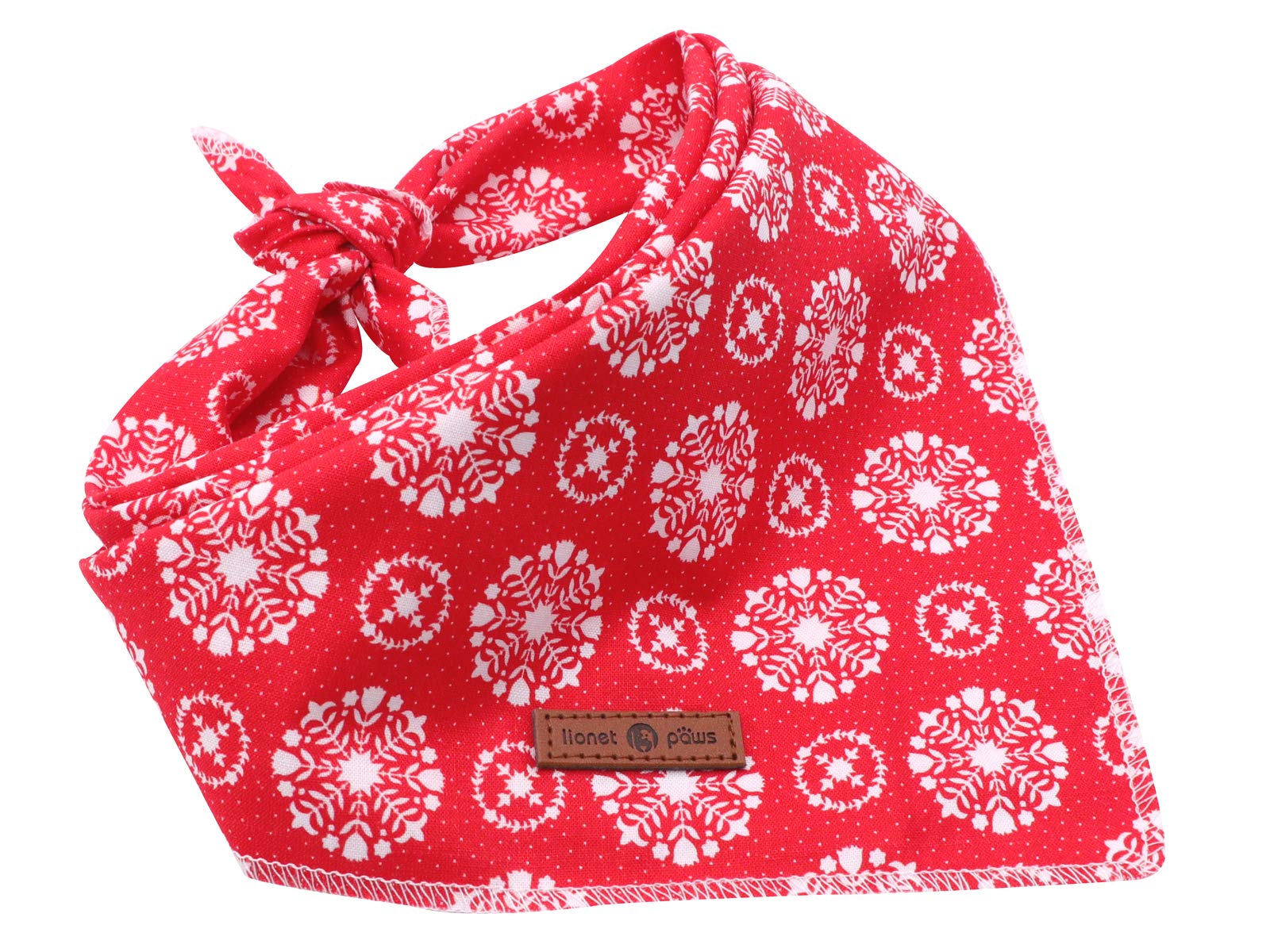 Lionet Paws Dog Bandana for Small Medium Large Dogs - Adjustable Pet Scarf for Cats & Dogs - Cute Triangle Bib Kerchief for Puppies & Kittens - Perfect for Pet Parties, Holidays & Photo Shoots