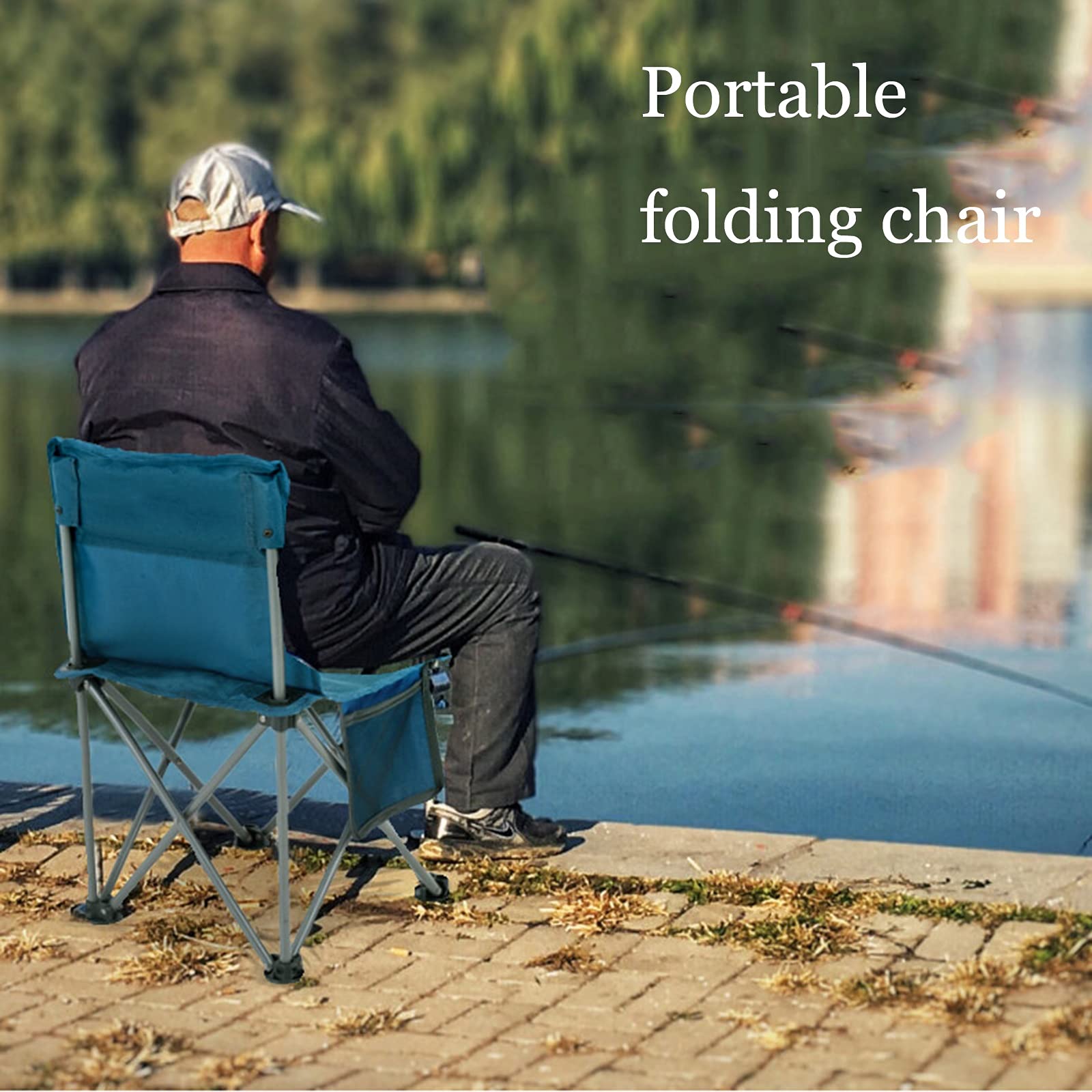 Portable Folding Camping Table and Chairs Set with Cup Holder & Carry Bag - Lightweight Oxford Cloth Picnic Table for Outdoor, Backyard, Beach, Hiking (3-Piece) - Perfect for Camping Trips, BBQs, Tailgating & Garden Parties