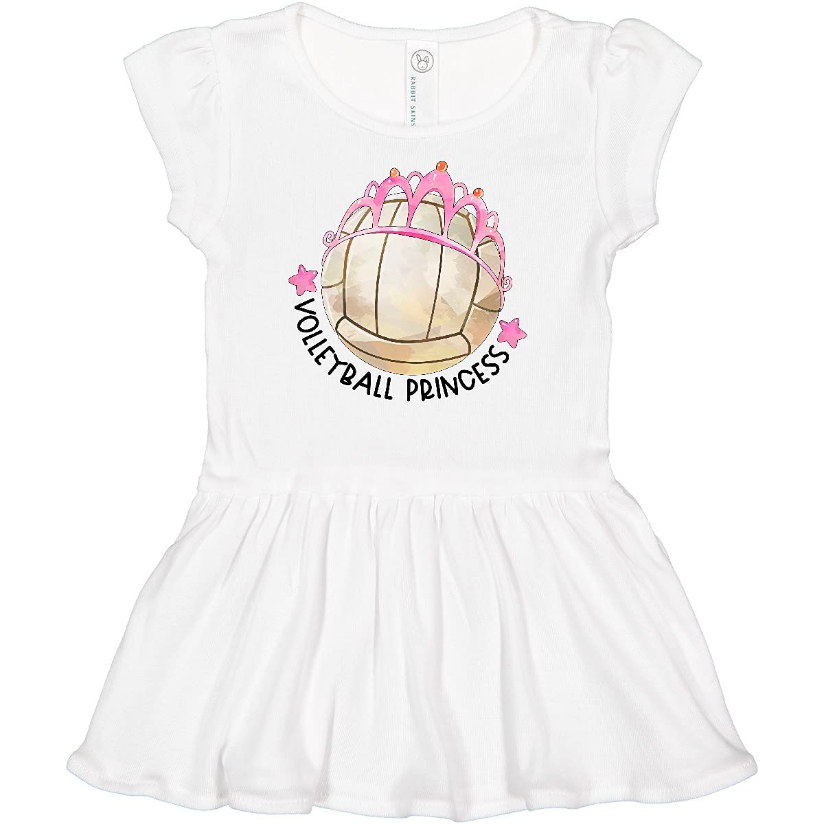 Inktastic Volleyball Princess Tiara Infant Dress - Cute Baby Girl Outfit for Sports, Parties & Special Occasions