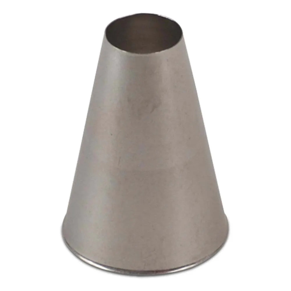 Stainless Steel Plain Round Pastry Tip for Cake Decorating, Icing, and Baking - Perfect for Professional Chefs and Home Bakers