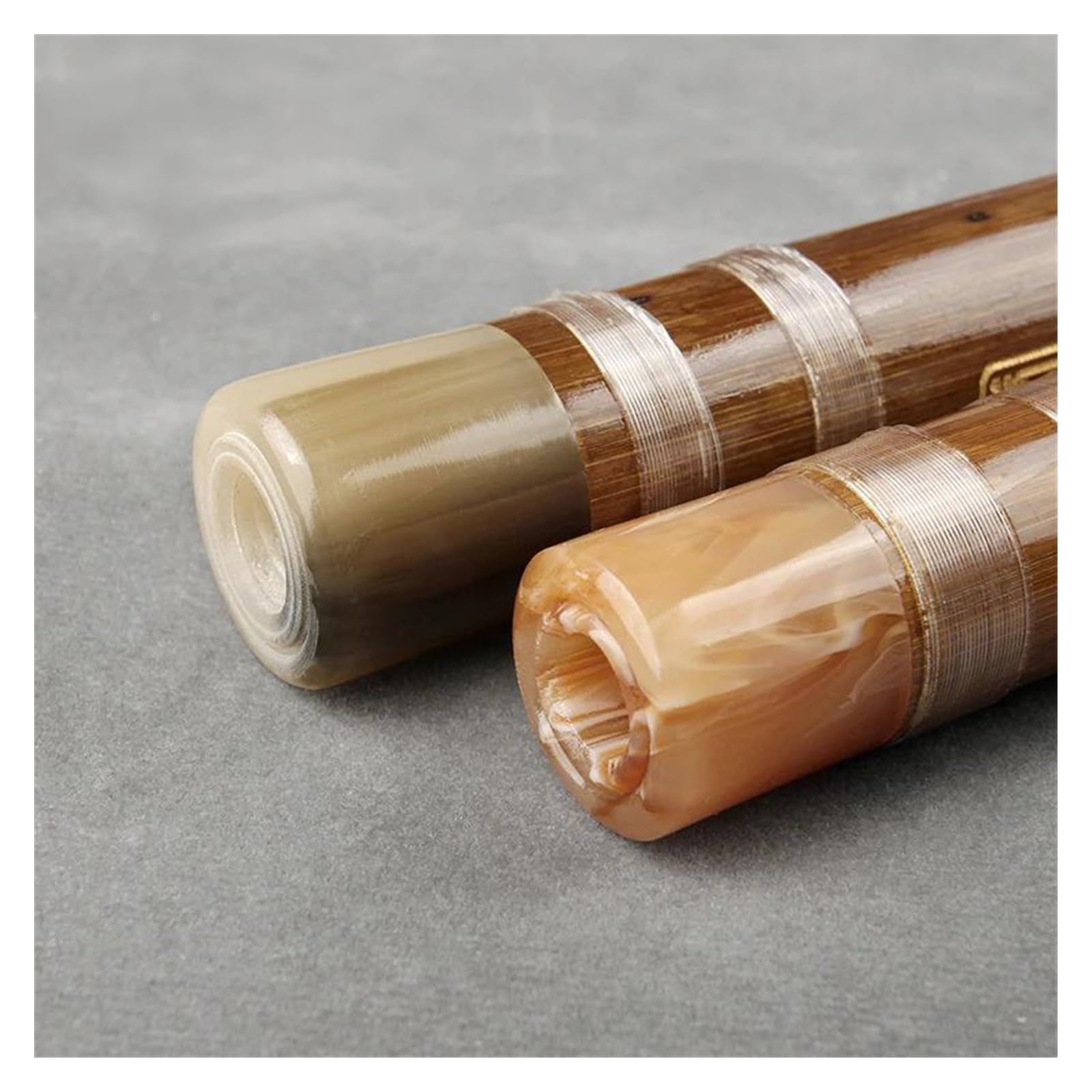Handmade Traditional Brown Bamboo Flute - 2-Piece Dizi Wooden Flute in F Key | Perfect for Beginners, Meditation & Chinese Music Performance