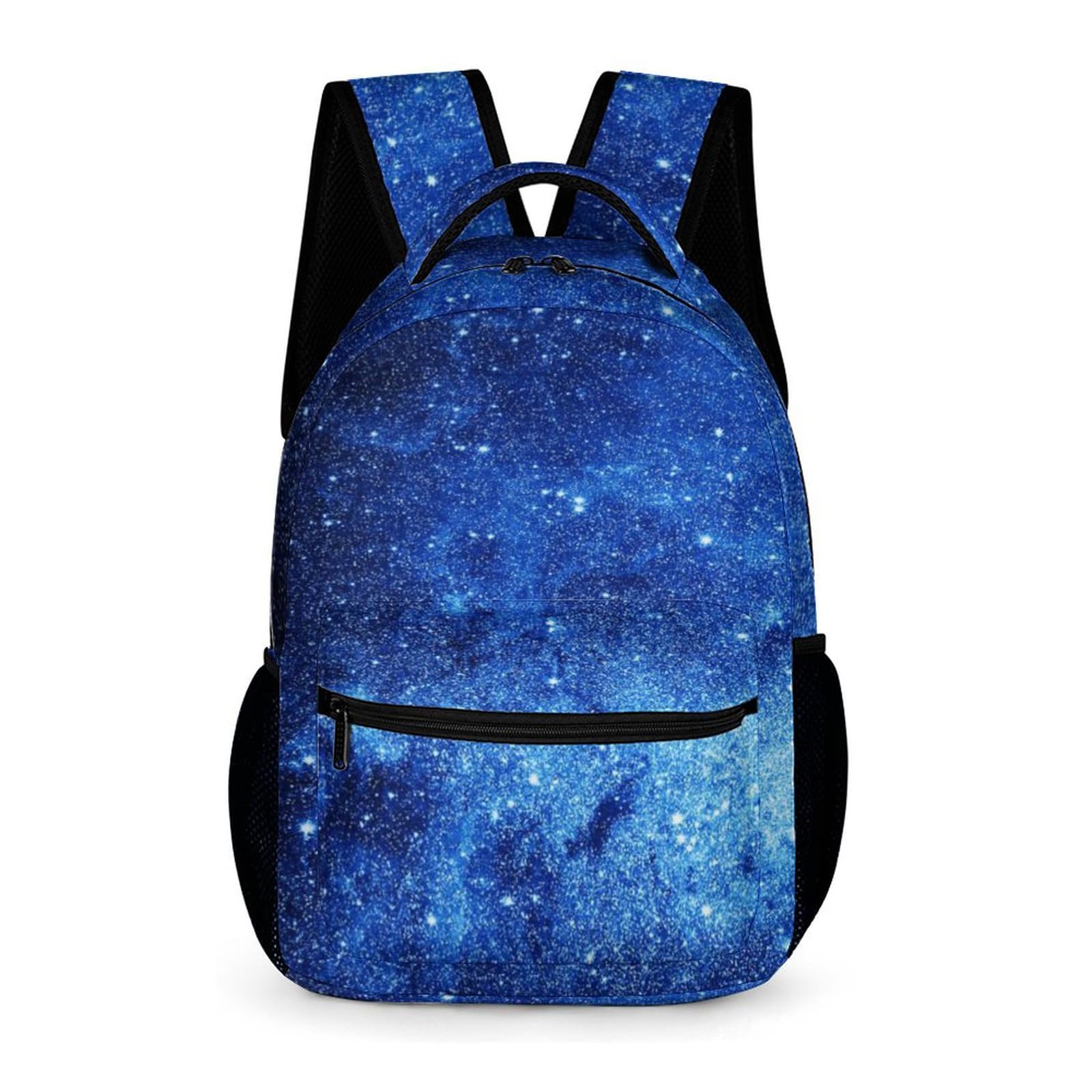 Blue Galaxy Backpack for Kids - Space Universe Themed School Backpack for Boys & Girls, 16.5 Inch Starry Stars Laptop Backpack for Elementary Students - Perfect for School, Travel & Daily Use