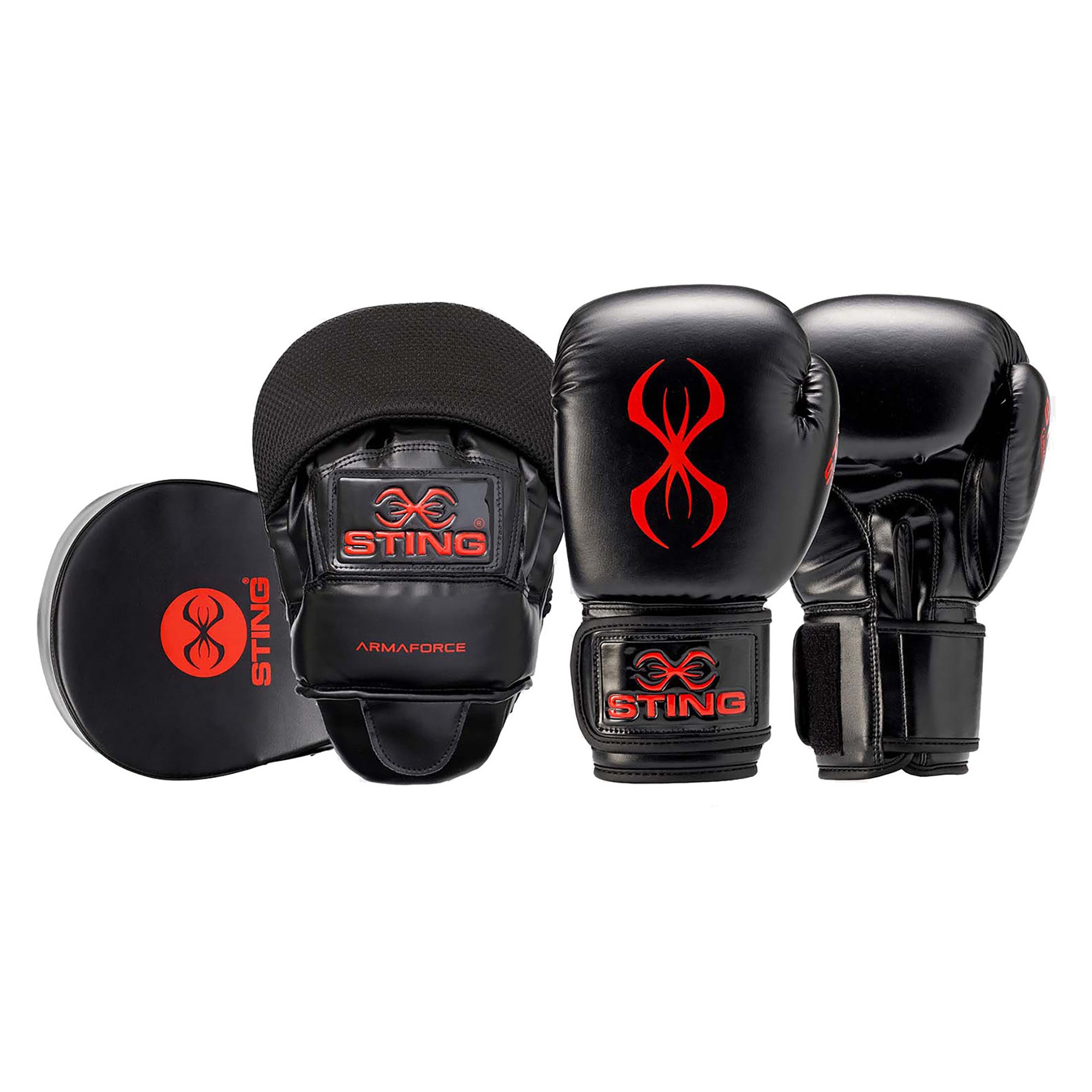 Armaforce 10oz Boxing Gloves Set with Hand Wraps - Premium Training Gear for Boxing, MMA & Fitness Workouts