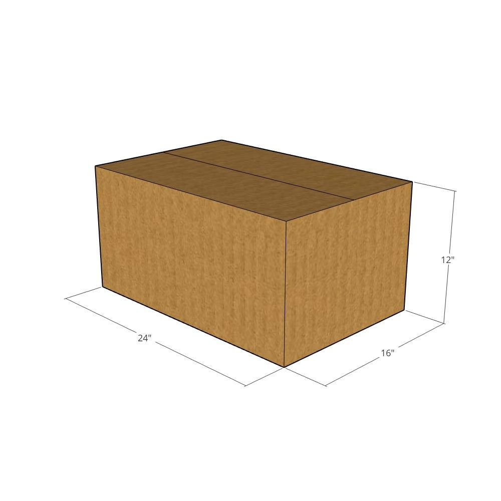 75 - 24x16x12 Inches (LxWxH) - 32 ECT Heavy Duty Corrugated Shipping Boxes - Perfect for Moving, Storage & Ecommerce Packaging