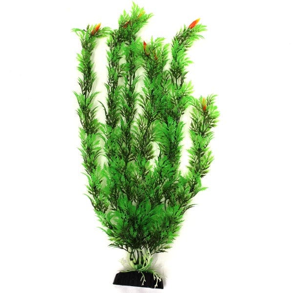 Premium Green Bloom Wisteria Plastic Aquarium Plants (16 Pack) - Realistic Artificial Fish Tank Decor for Freshwater & Saltwater Aquariums - Perfect for Betta Fish, Goldfish, Shrimp Tanks & Aquatic Environments