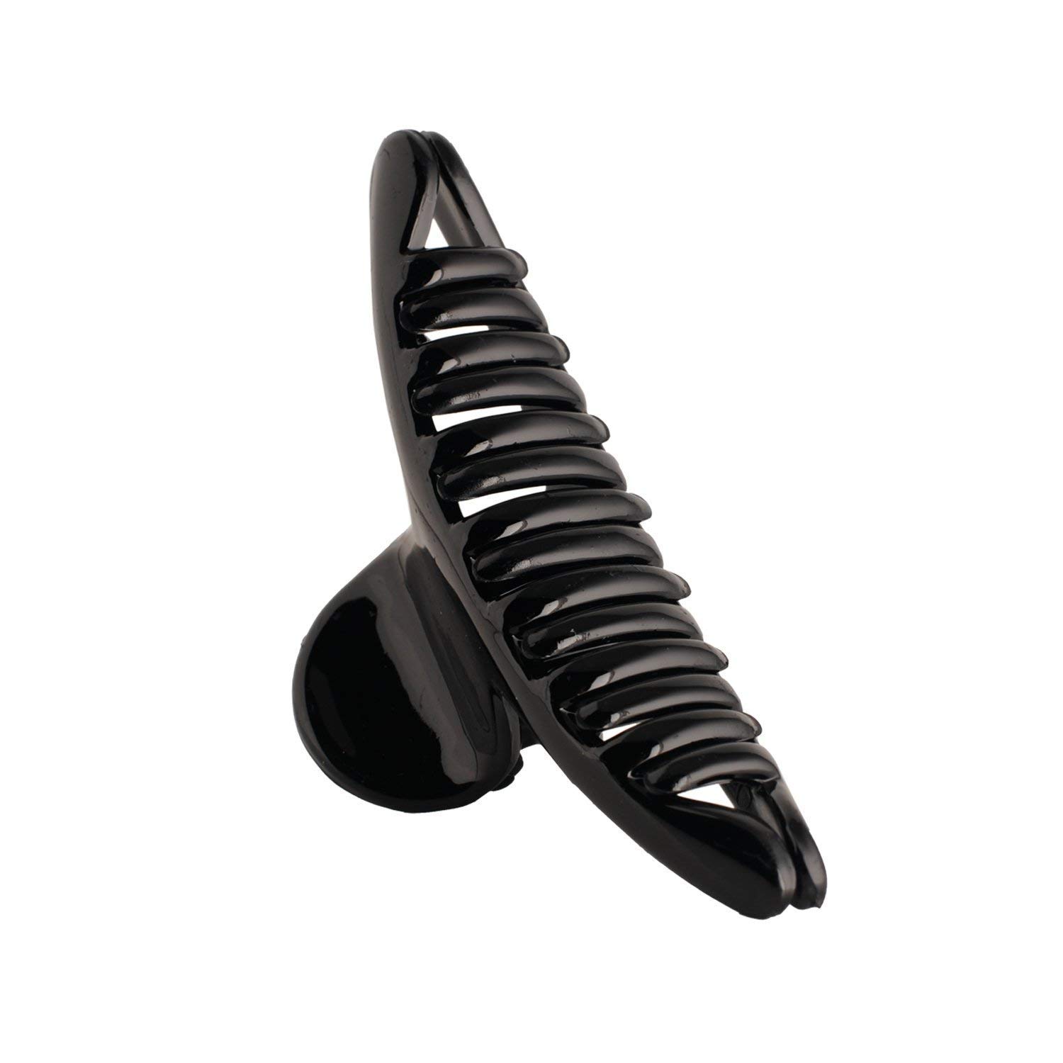 Trendy Black Plastic Butterfly Hair Claw Clip for Women - Medium Size Hair Accessories - Pack of 10 - Perfect for Everyday Wear, Parties, and Special Occasions