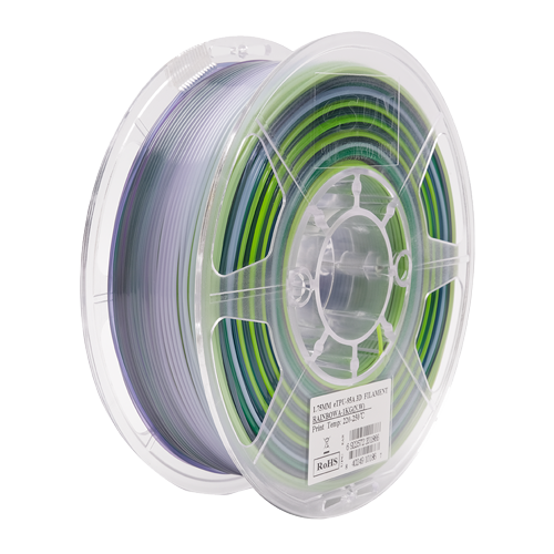 eSUN eTPU 95A Rainbow 3D Printer Filament 1.75mm 1kg Spool - Flexible TPU Filament for Cosplay, Phone Cases & Wearable Tech Accessories