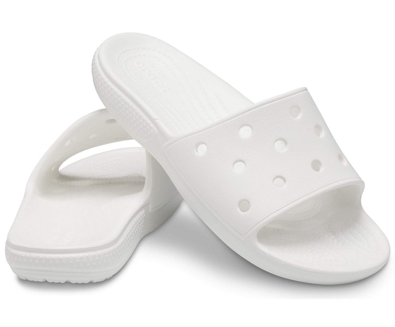 Crocs Unisex Classic Slide Sandals for Men & Women - Comfortable Lightweight Slip-On Pool & Beach Shoes for Casual Wear, Lounging & Outdoor Activities