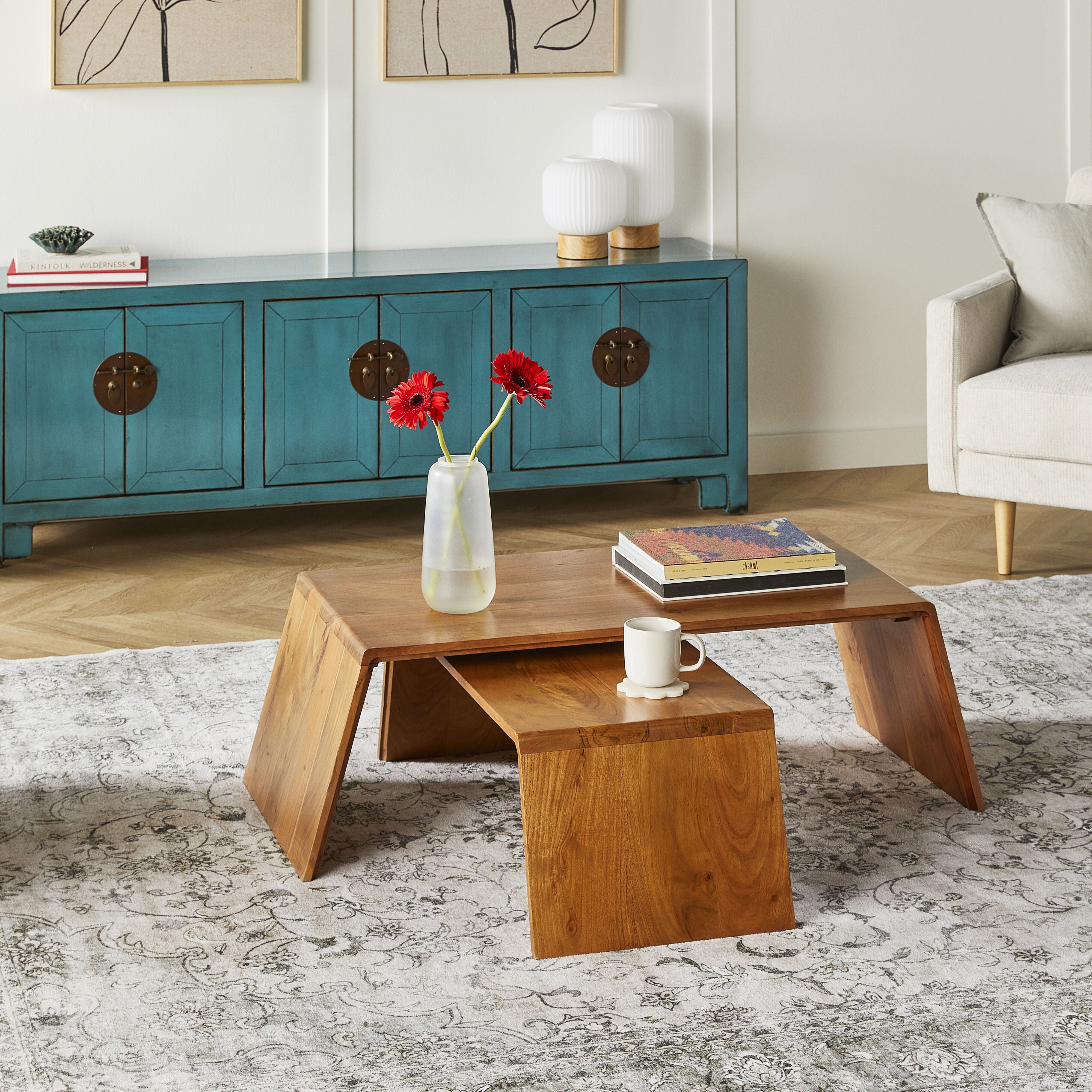 Modern Brix Nested Coffee Table Set - 45.3