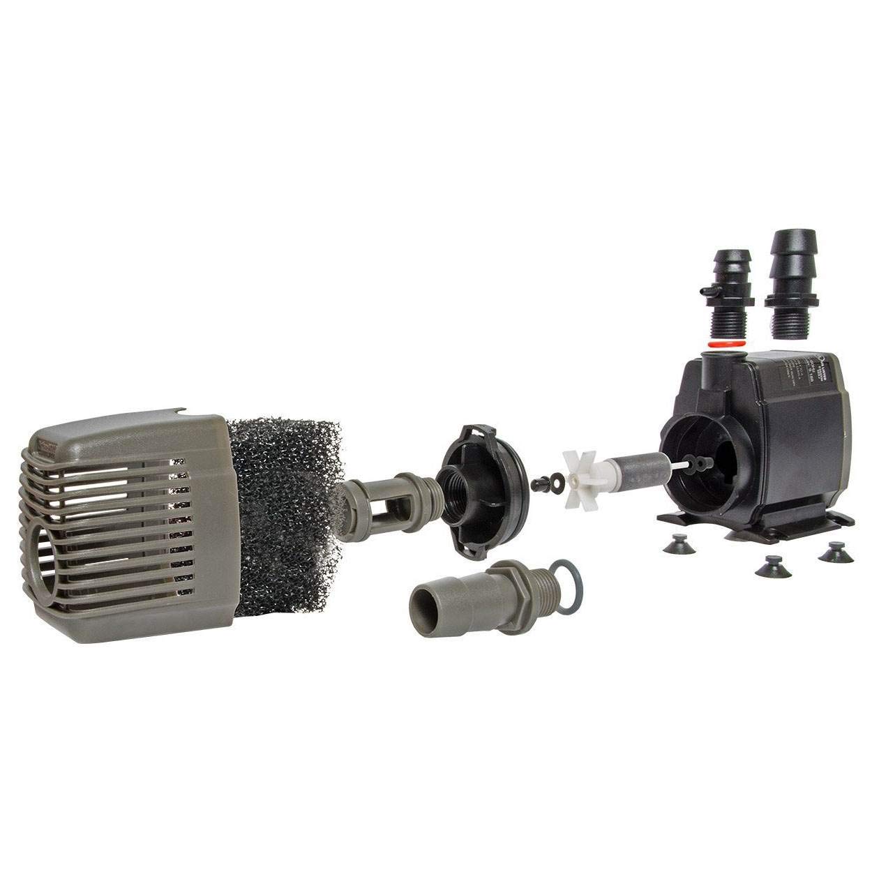 Active Aqua 550 GPH Submersible Water Pump - Oil Free & BPA Free Hydroponic System, Pond & Aquarium Pump (4 Pack) - Perfect for Indoor Gardening, Fish Tanks & Water Features