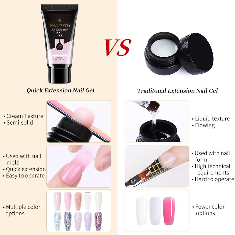 30ml Glitter Extension Gel for Nails - Perfect for Nail Art, DIY Manicures & Special Occasions
