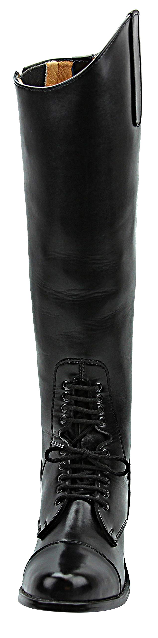 Men's GRANDUER Pull-On Leather English Field Boots - Equestrian Riding Boots for Horseback Riding - Black - Perfect for Dressage, Show Jumping & Stable Work