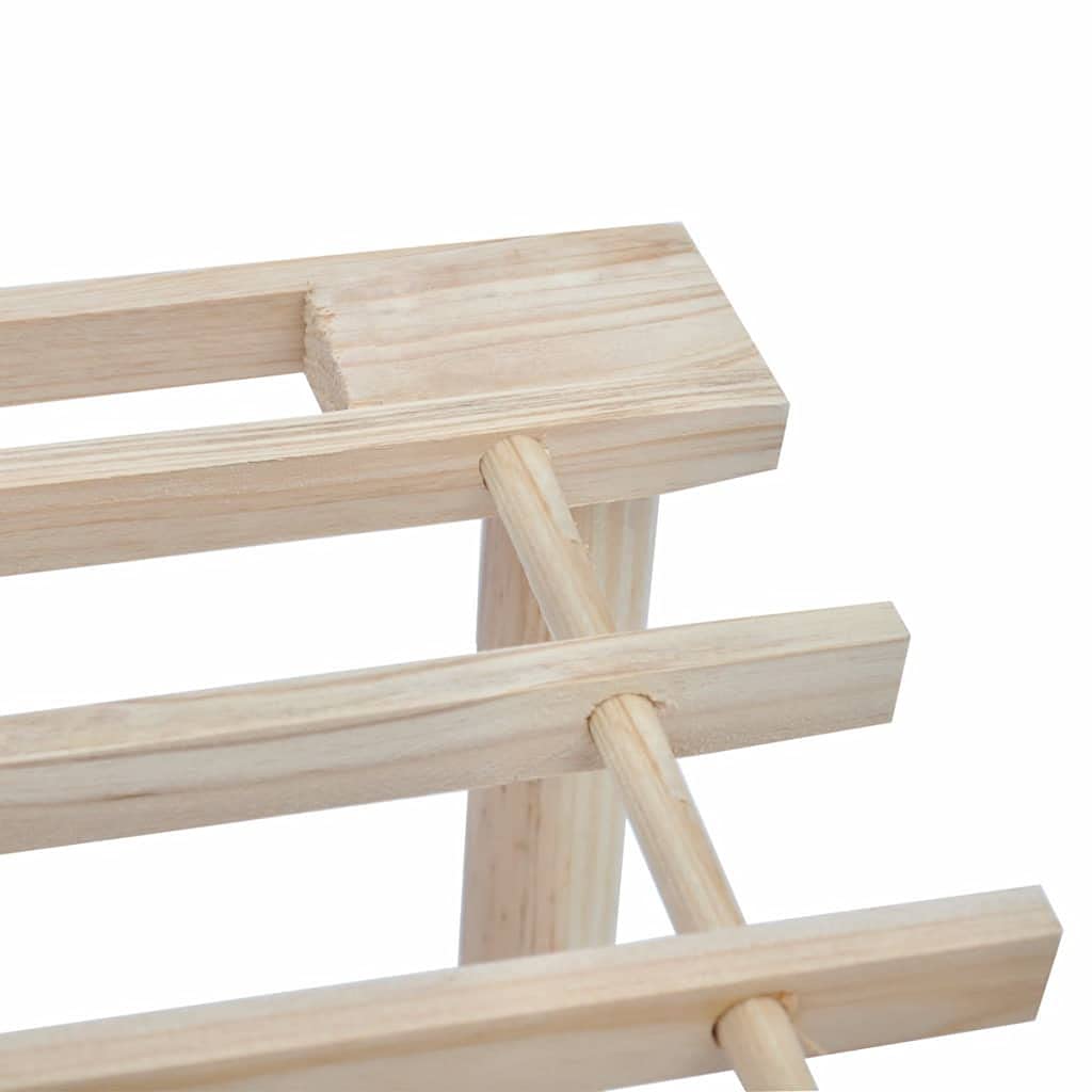3-Tier Solid Fir Wood Shoe Rack - 2 Pack Space-Saving Shoe Cabinet for Entryway, Hallway, Living Room & Closet Organization - Perfect for Small Spaces & Home Decor