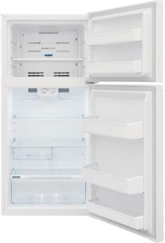 Frigidaire FFHT1425VW 13.9 Cu. Ft. Top Freezer Refrigerator - Energy Efficient White Kitchen Appliance for Home, Apartment & Office Use
