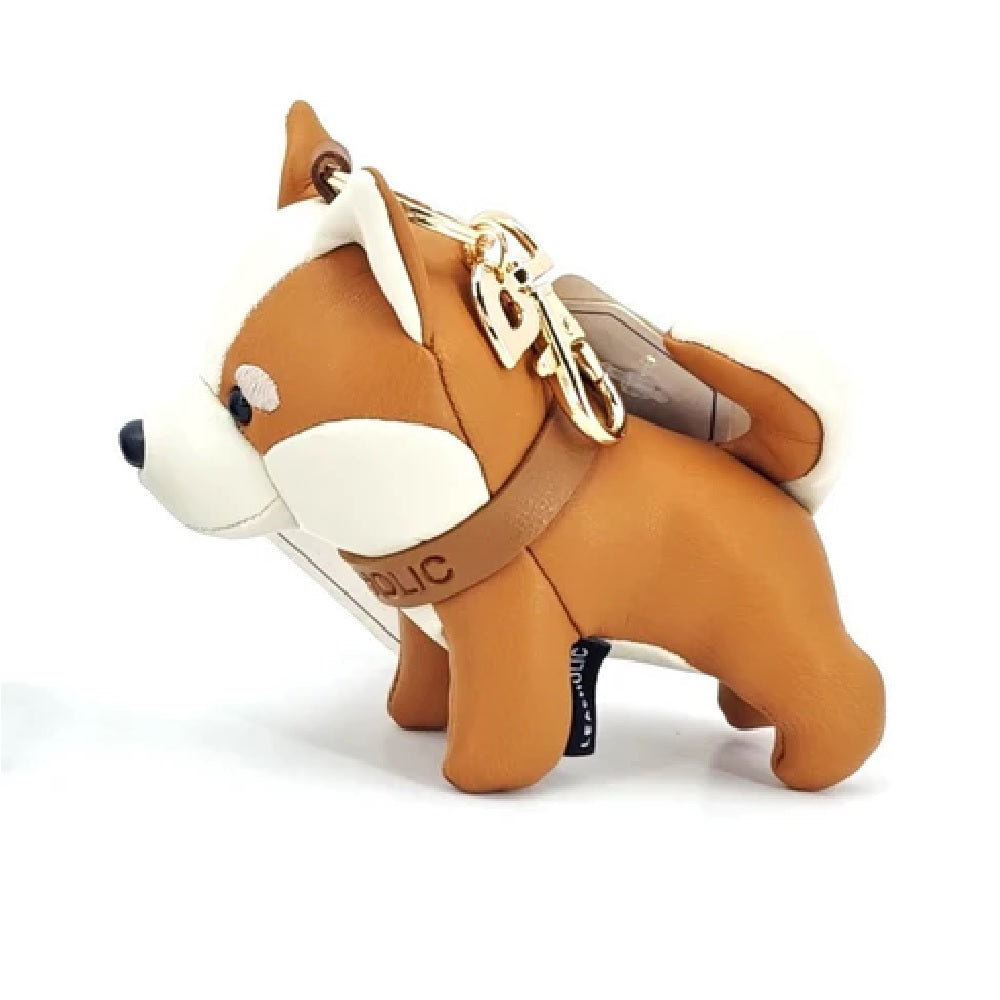 Authentic Chinese Village Dog Leather Charm - Handmade Leather Pendant for Keychains, Bags & Jewelry - Perfect for Pet Lovers & Unique Gift Ideas