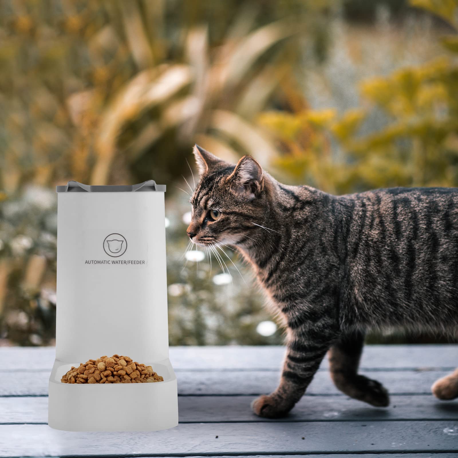 ULTECHNOVO Automatic Pet Feeder - 1pc Cat & Dog Food Dispenser with Timer, Smart Portion Control for Dry Food - Perfect for Home, Travel, and Busy Pet Owners