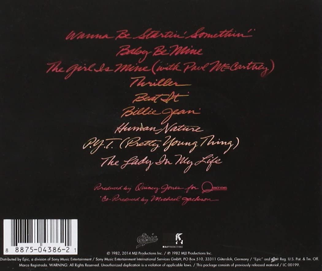 Thriller CD - Classic Album for Music Lovers & Collectors