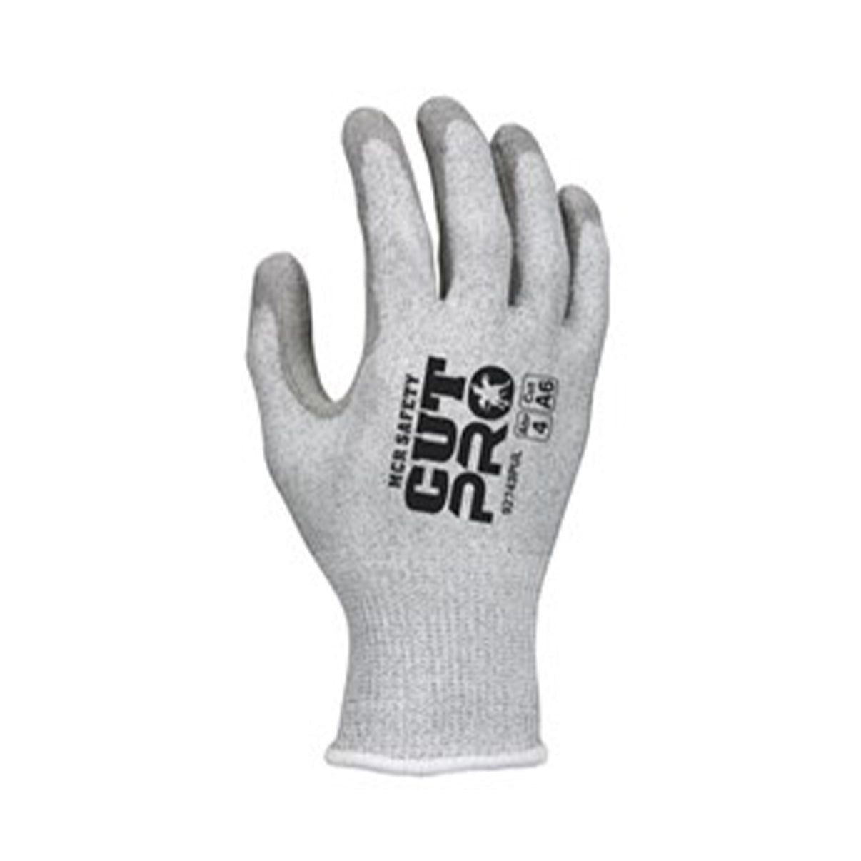 Cut Resistant Work Gloves - 13 Gauge PU Coated Palm & Fingers - ANSI A6 Rated (12 Pairs) - Grey - for Construction, Warehouse, and DIY Projects