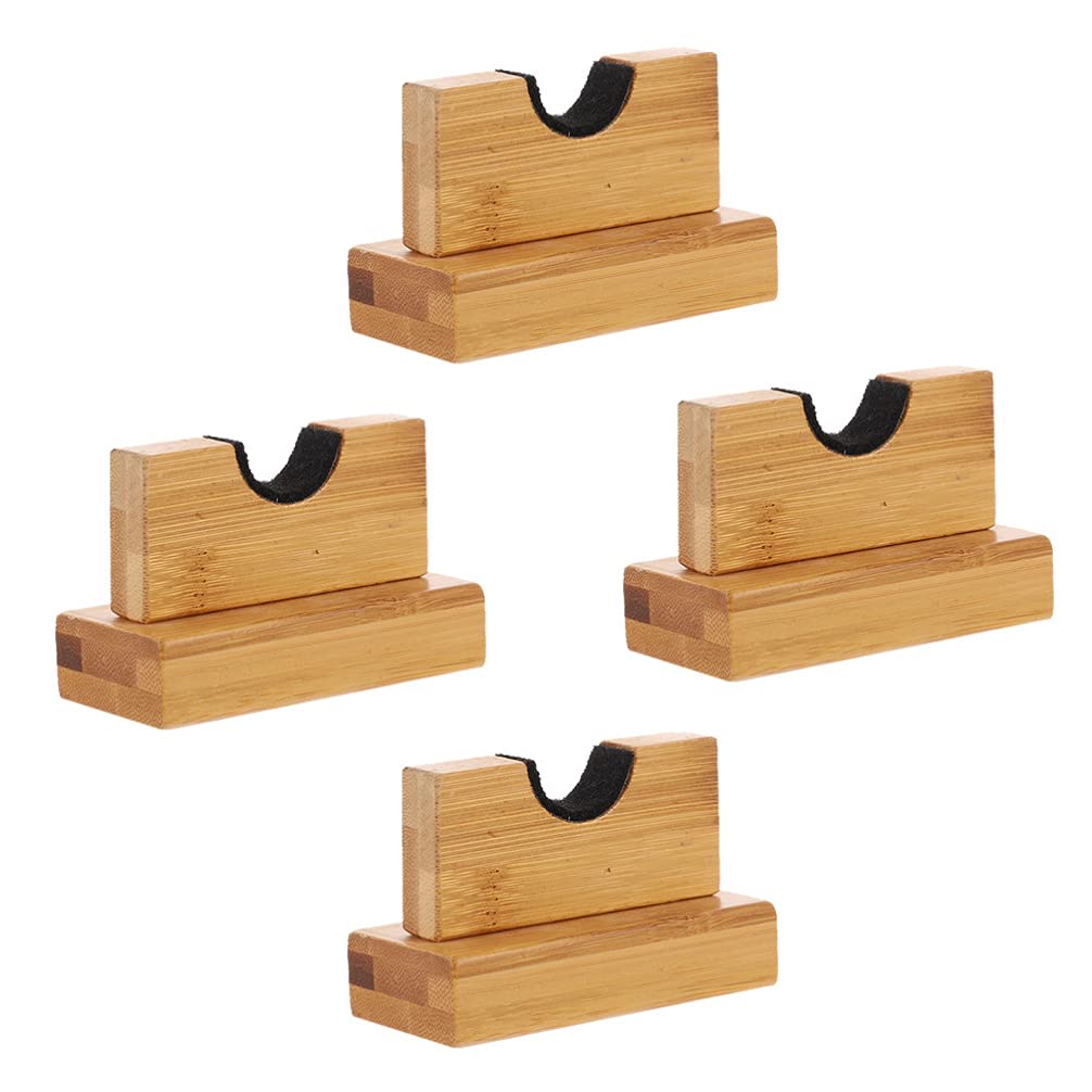 Toyvian 2 Sets Bamboo Baseball Bat Wall Mount Display Case & Horizontal Rack - Perfect for Organizing and Showcasing Baseball Bats in Home, Office, or Sports Club