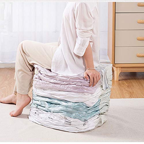 Arinda 3D Vacuum Compression Storage Bags for Clothes - Space Saving Travel & Home Organizer (No Pump Needed) - Perfect for Closet, Suitcase & Seasonal Storage