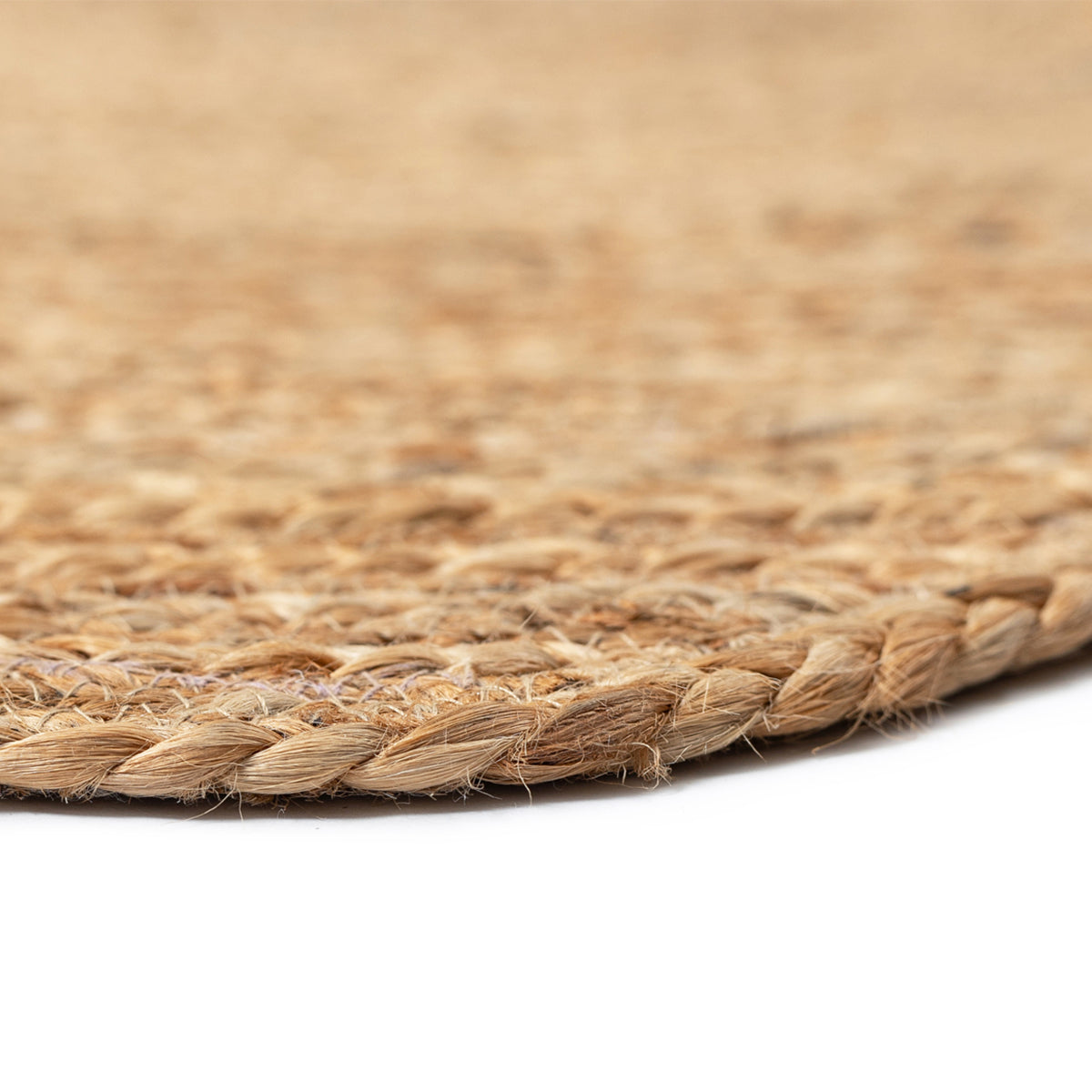 Celeste Scalloped Jute Round Rug - Natural Fiber Boho Chic Area Rug for Living Room, Bedroom, or Nursery Decor