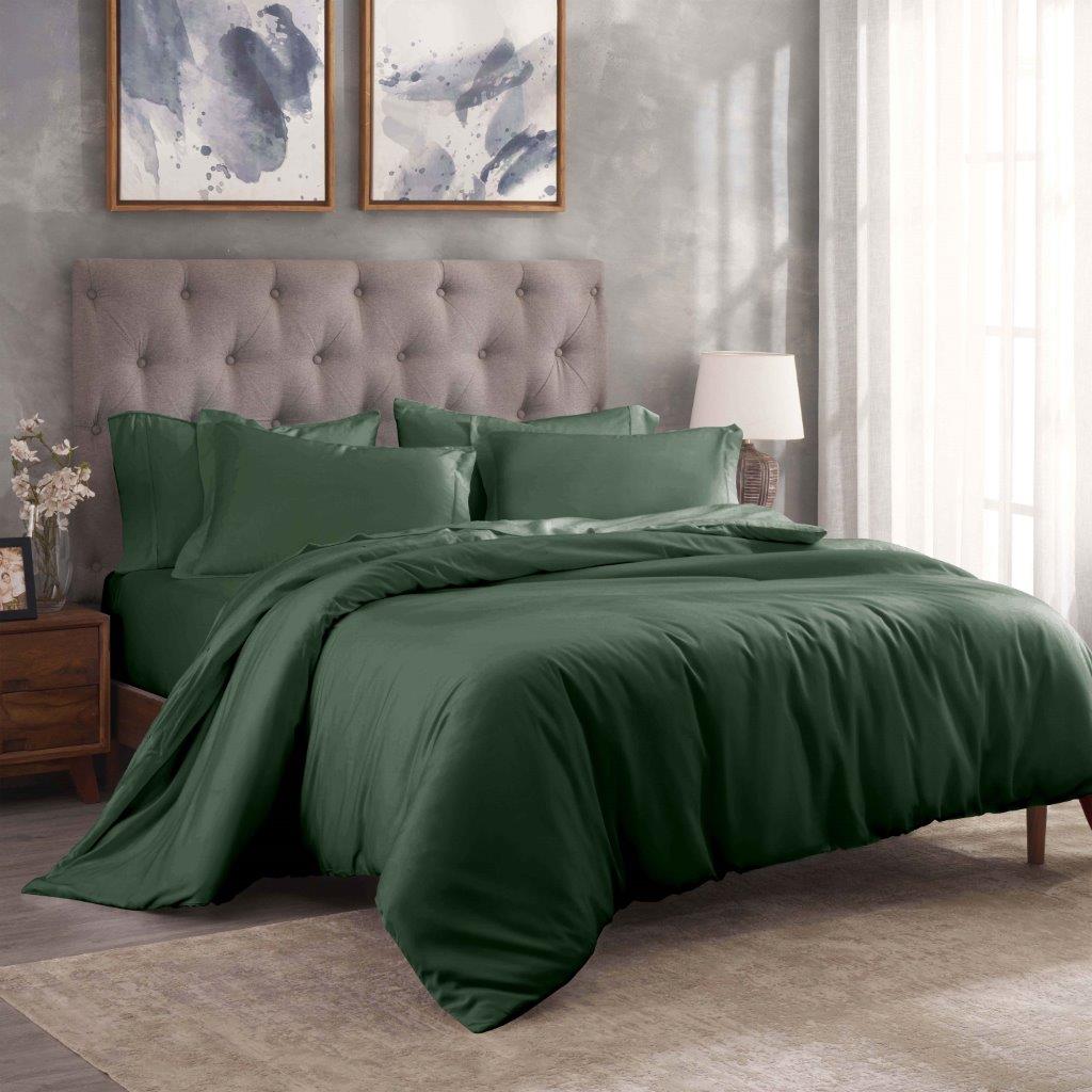 Premium 100% Egyptian Cotton Duvet Cover Set - 300 Thread Count, Breathable & Soft Bedding for All Seasons - Perfect for Master Bedroom, Guest Room & Luxury Hotels