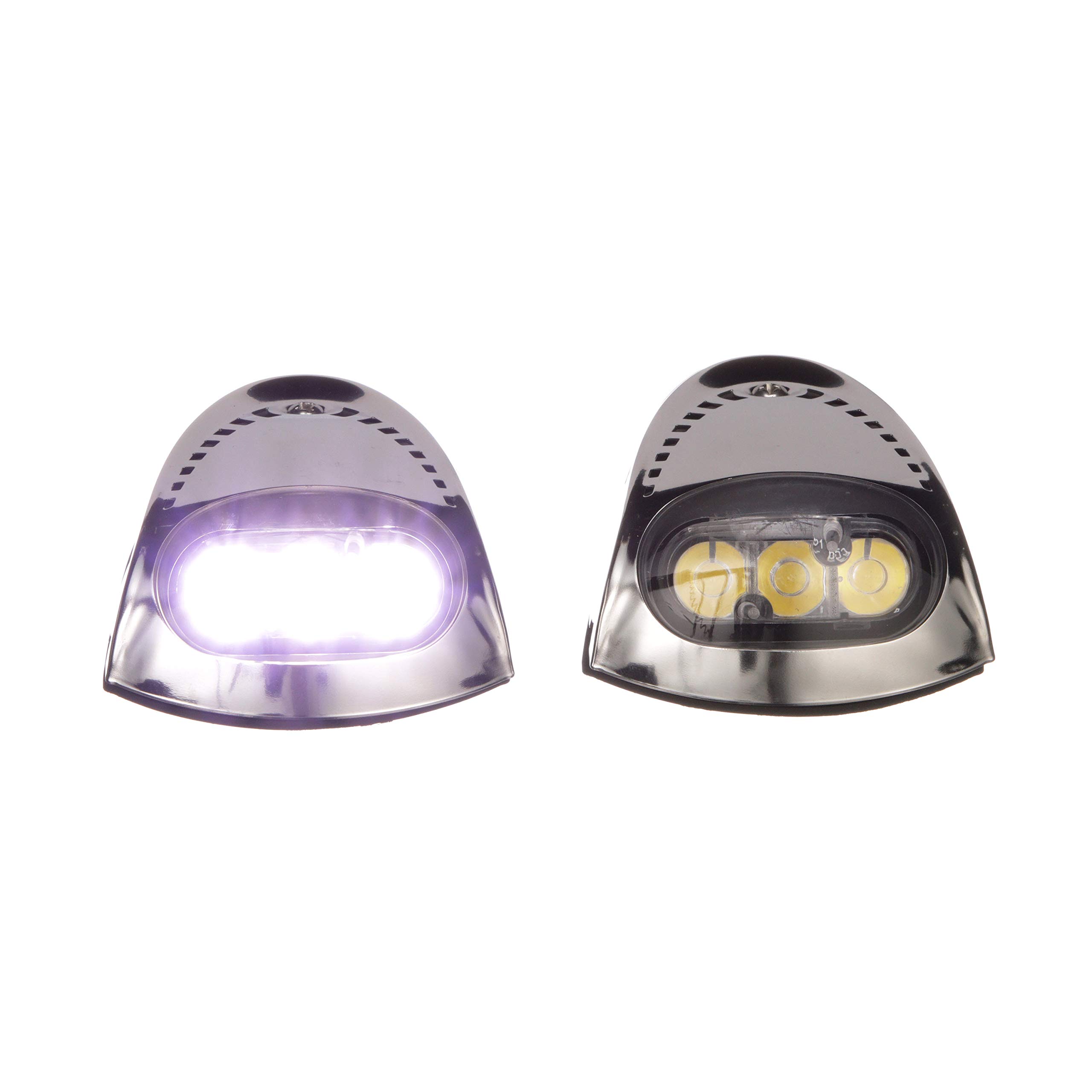 Attwood 6522SS7 Universal Marine Boat LED Docking Lights - Waterproof, Stainless Steel, Bright Navigation Lighting for Boats, Yachts & Docks - Perfect for Night Cruising & Safe Harbor Maneuvering