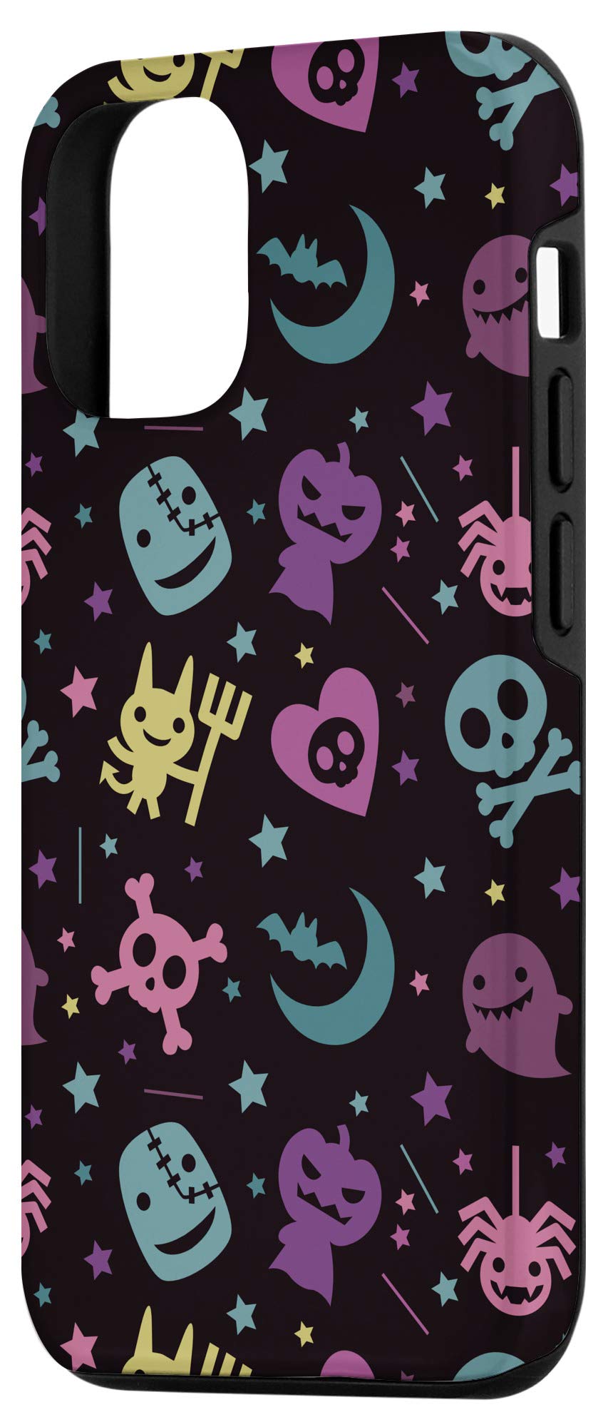 Funny Halloween iPhone 12/12 Pro Case - Cute Spooky Ghost Design Protective Phone Cover for Women, Girls & Teens - Perfect Gift for Trick-or-Treating & Halloween Parties