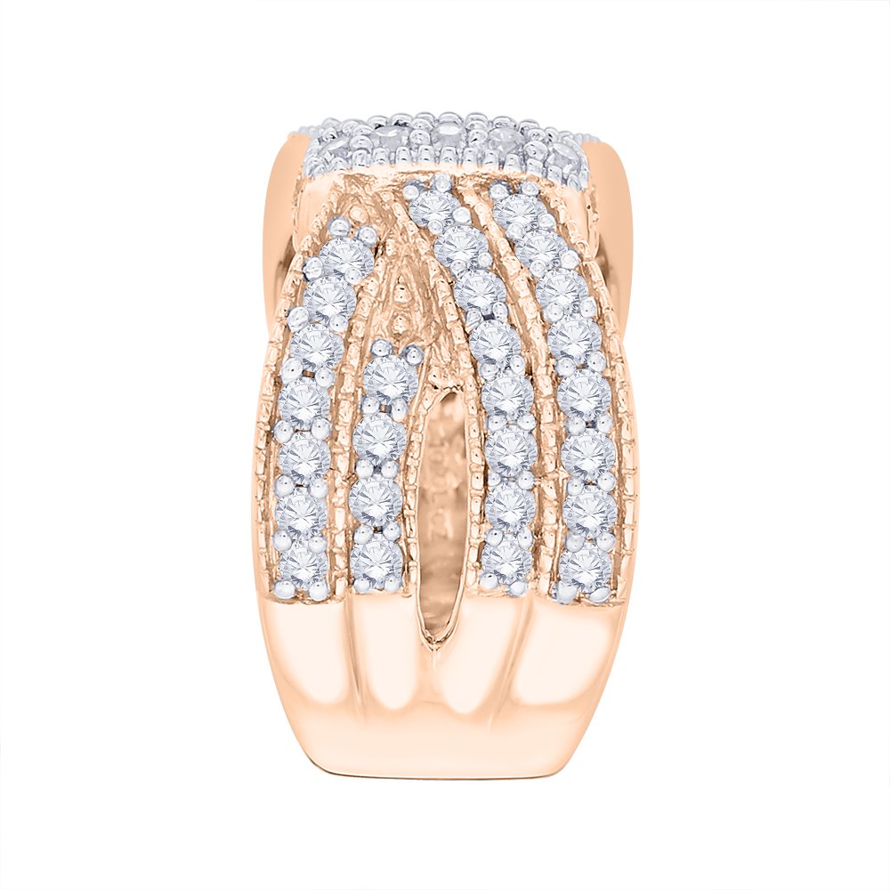 10K Gold KATARINA Diamond Fashion Ring - 1 1/4 Carat Total Weight (I-J Color, I1 Clarity) - Elegant Jewelry for Women, Perfect for Weddings, Anniversaries & Special Occasions