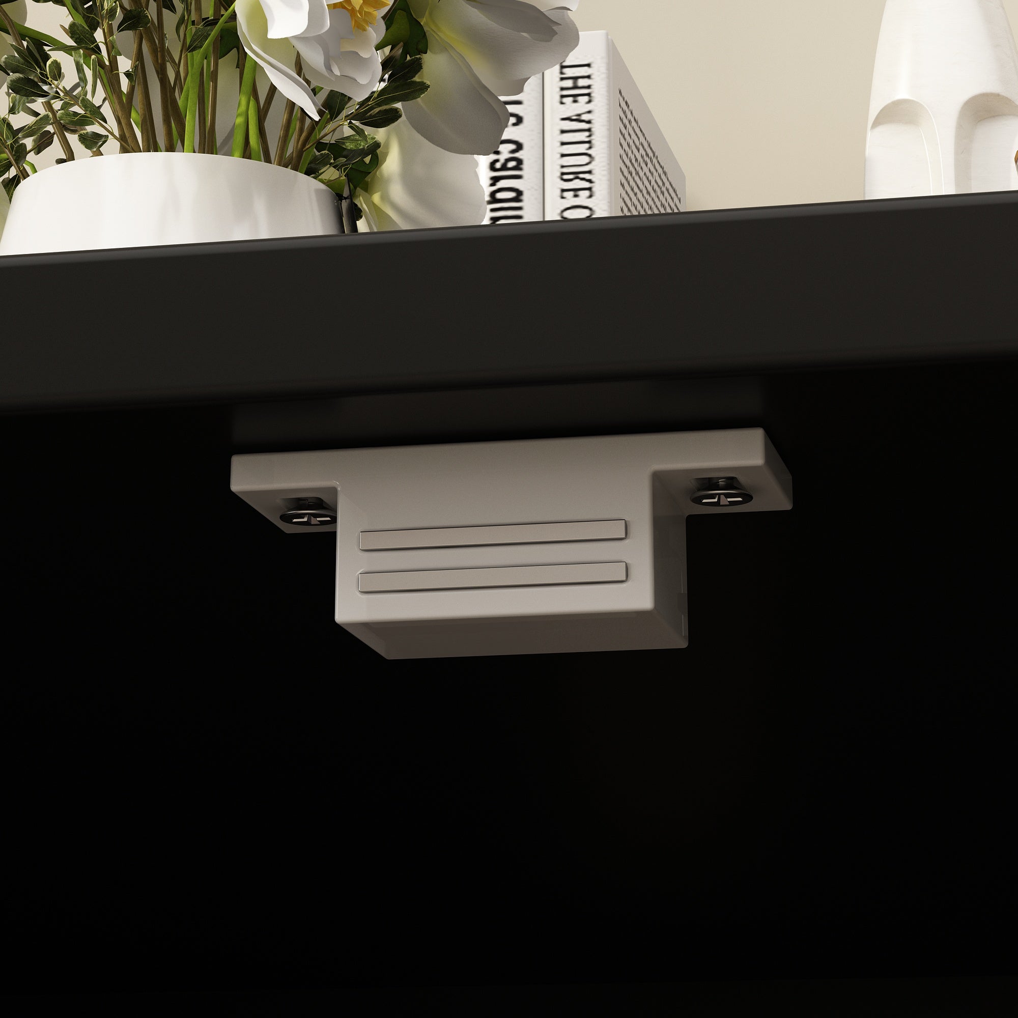 Hidden Cat Litter Box Enclosure - Double Room Cat Washroom with Litter Tray - Perfect for Small Spaces & Odor Control in Apartments