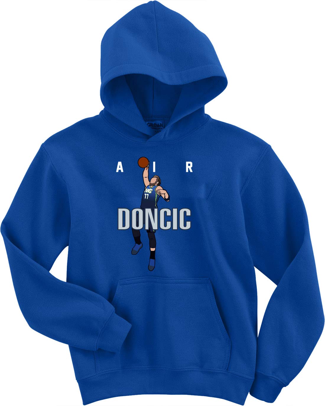 **Luka Doncic Dallas Mavericks Blue Hooded Sweatshirt - NBA Fan Gear for Men & Women - Perfect for Game Day & Casual Wear**