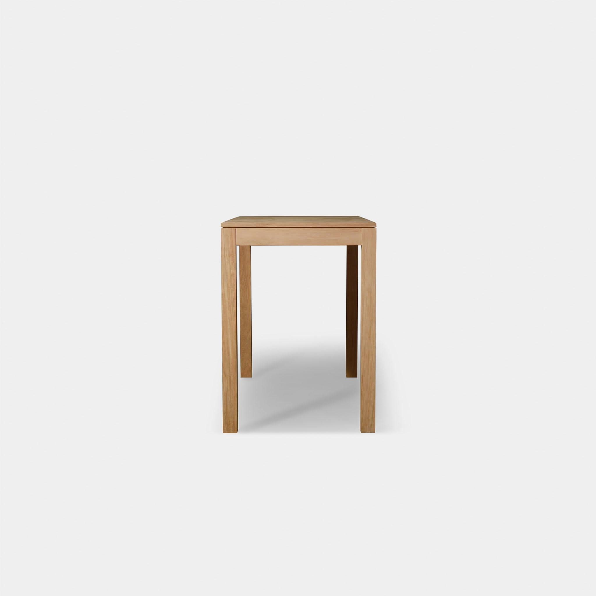 Pacific Teak Square Bar Table - Durable Outdoor & Indoor Dining Table for Patio, Deck, or Kitchen - Perfect for Entertaining & Relaxing