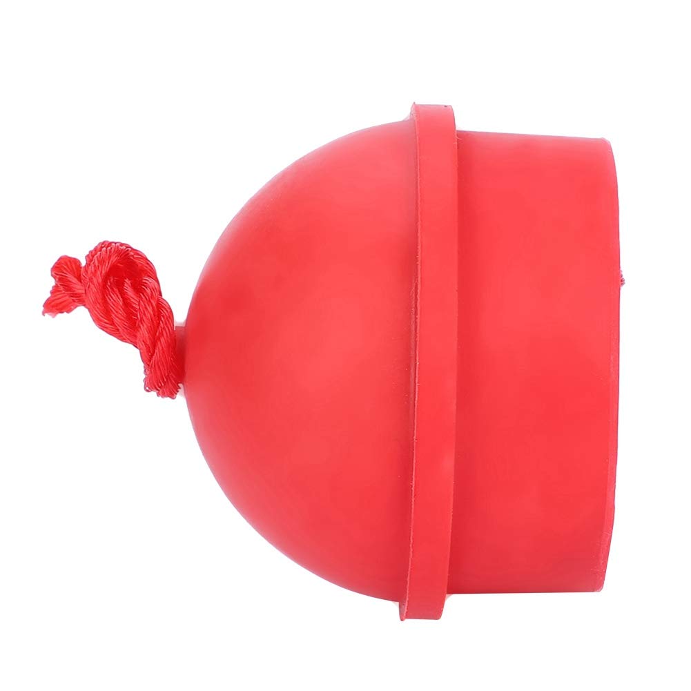 VGEBY 2-Pack No-Slip Pool Cue Chalk Holder with Cord - Red Rubber Billiard Chalk Holder for Snooker & Pool Accessories | Perfect for Home Game Rooms, Bars & Professional Tournaments