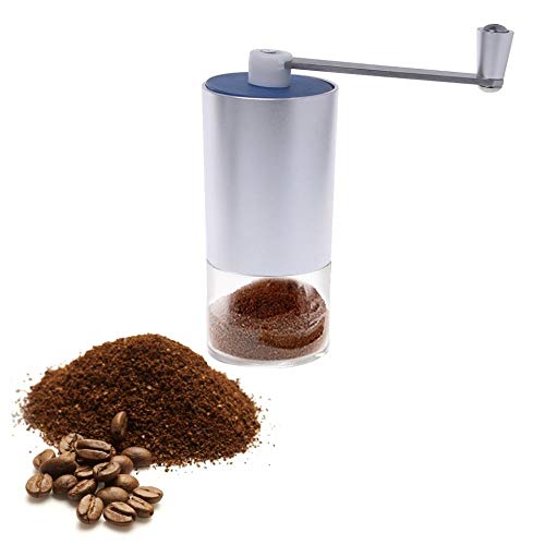 Premium Mini Manual Coffee Grinder - Adjustable Ceramic Burr Mill for Espresso, French Press & Pour Over | Perfect for Home, Office & Travel | Portable Hand Crank Coffee Bean Grinder