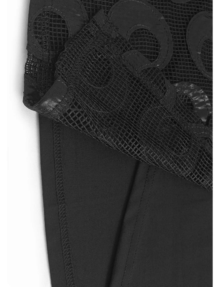 Black Dot Print T-Shirt & Hollow Out Skirt 2-Piece Set - Women's Round Neck Short Sleeve Outfit for Spring Summer 2025 | Casual Wear, Date Night, Office Chic