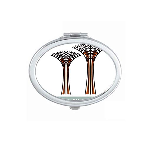 DIYthinker Singapore Gardens by The Bay Mirror - Portable Folding Double-Sided Makeup Mirror for Travel, Home & Professional Use