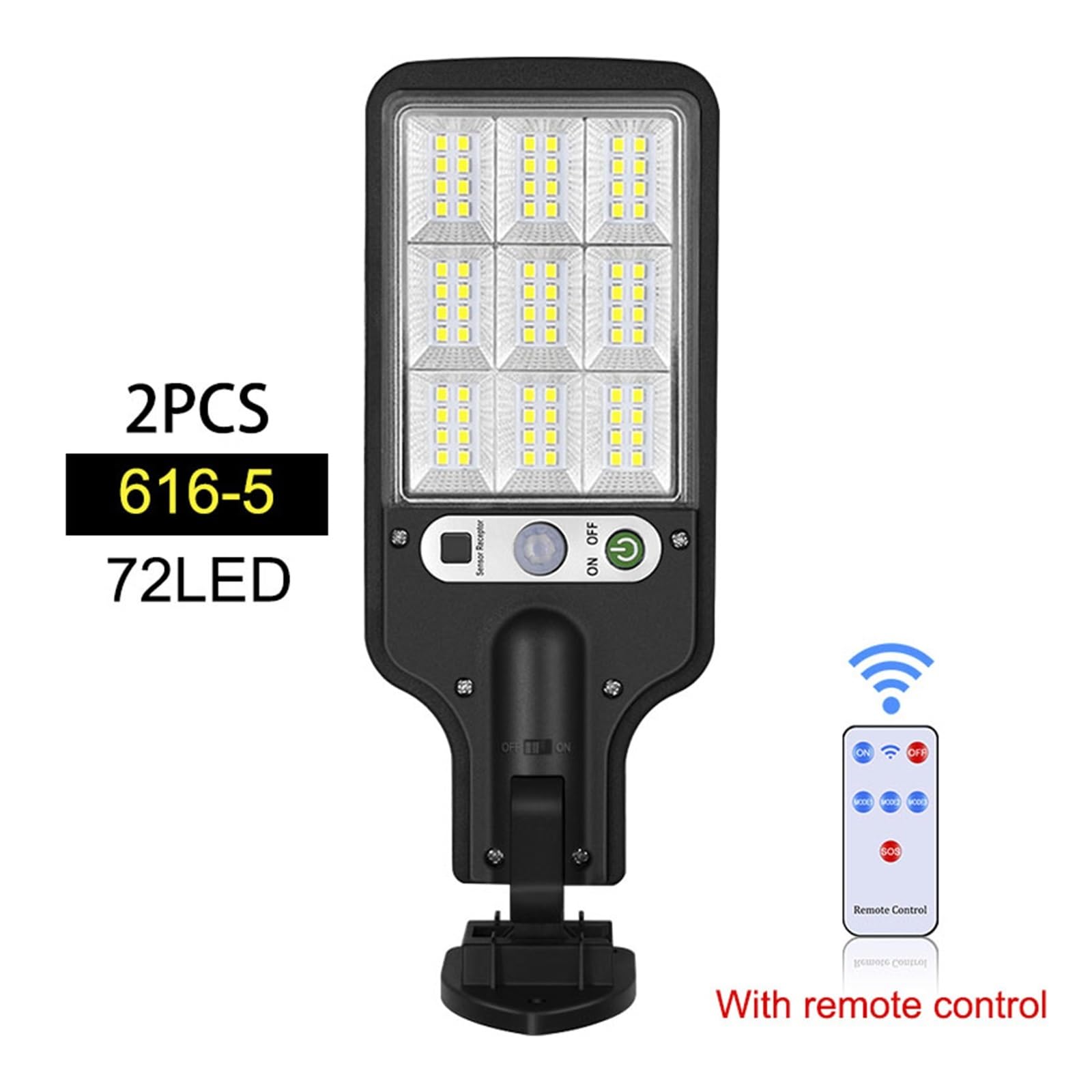 Solar Powered Outdoor Lights - Waterproof Motion Sensor Security Lighting with 3 Light Modes for Garden, Patio, Pathway & Yard (2 Pack) - Perfect for Home Security & Landscape Illumination