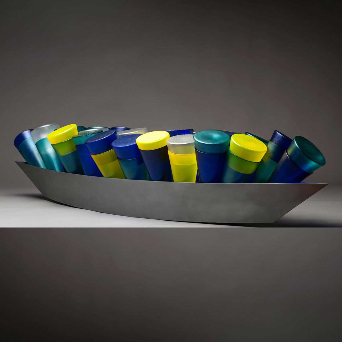 Handmade Cornucopia Free Blown Glass Sculpture - Perfect for Home Decor, Wedding Centerpieces & Thanksgiving Table Settings