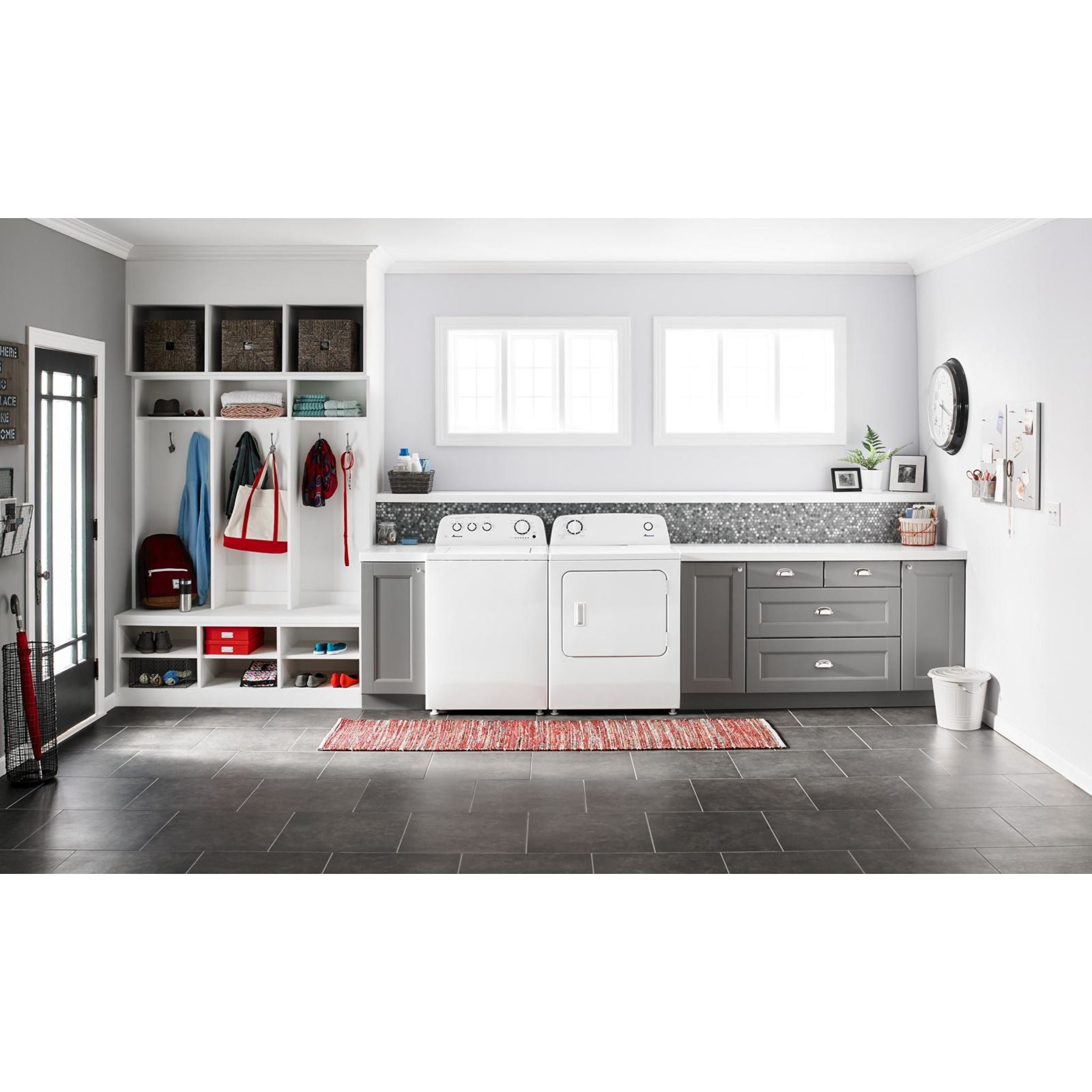 Amana YNED4655EW White Electric Dryer - Large Capacity, Energy Efficient for Home Laundry Room | Perfect for Families, Apartments & Laundry Centers